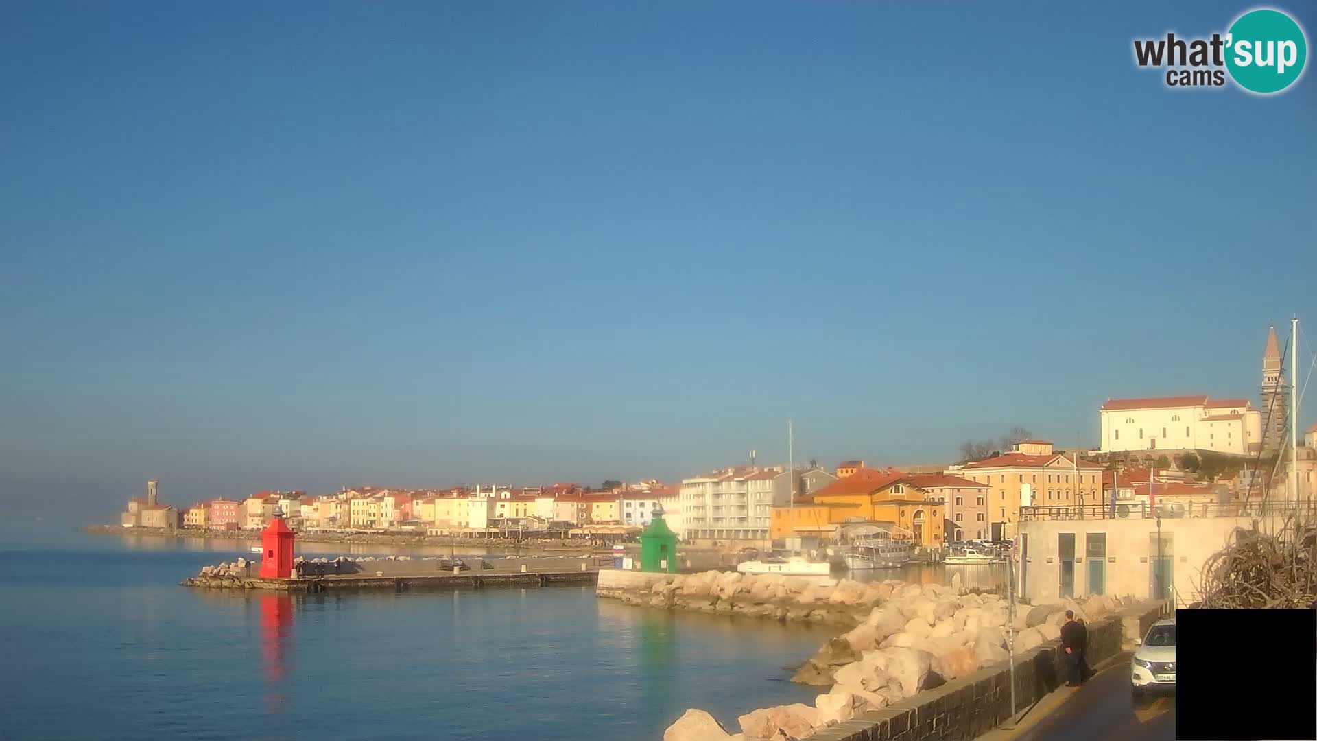 Pirano – vista verso la Punta e il “Mandrač”