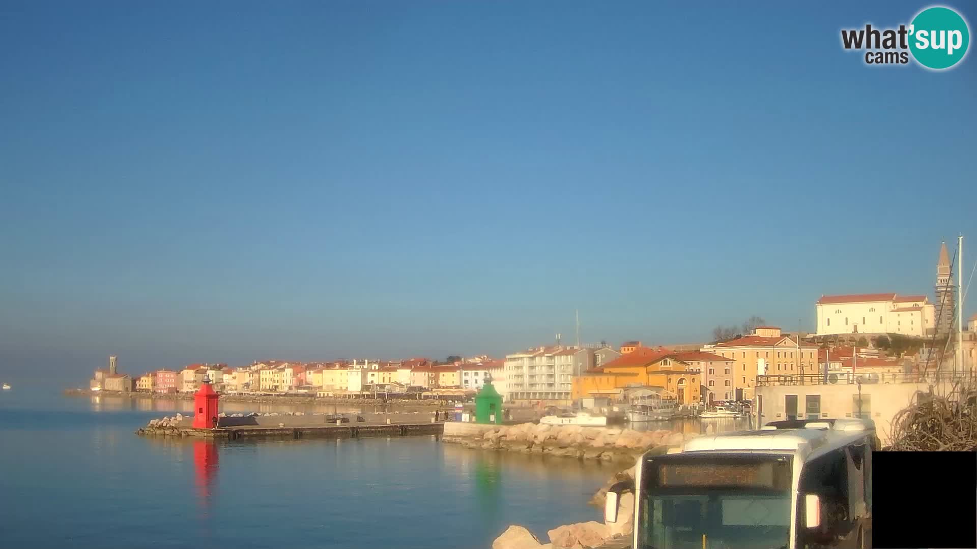 Piran – view to Punta and Mandrač