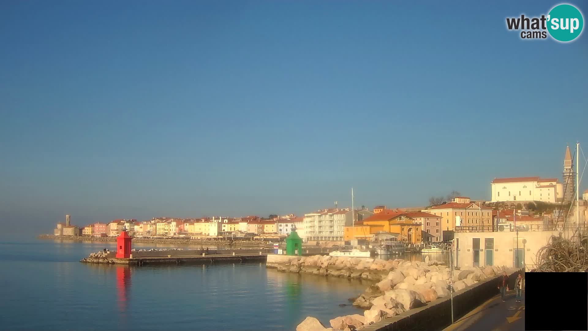 Piran – view to Punta and Mandrač