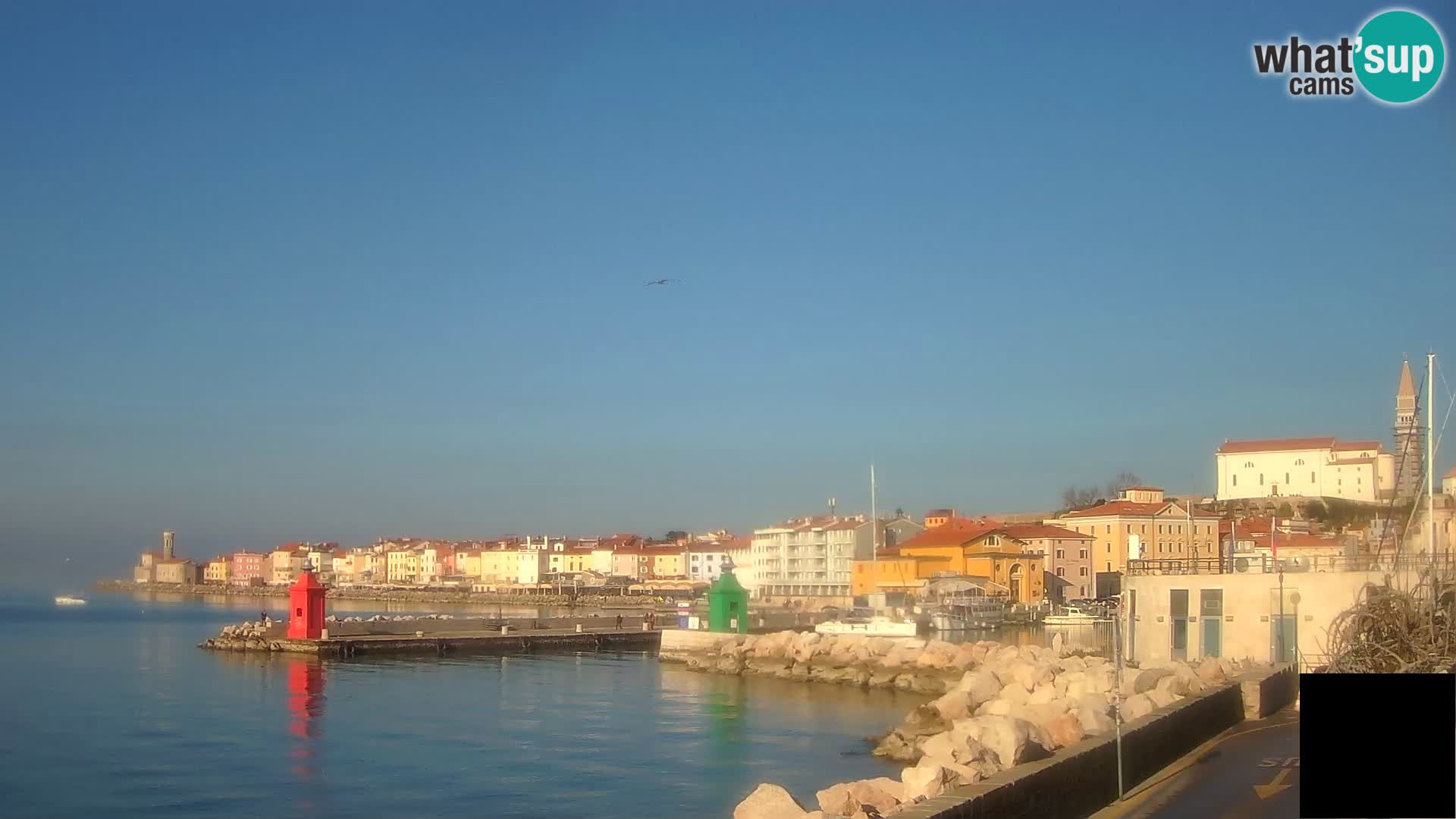 Piran – view to Punta and Mandrač