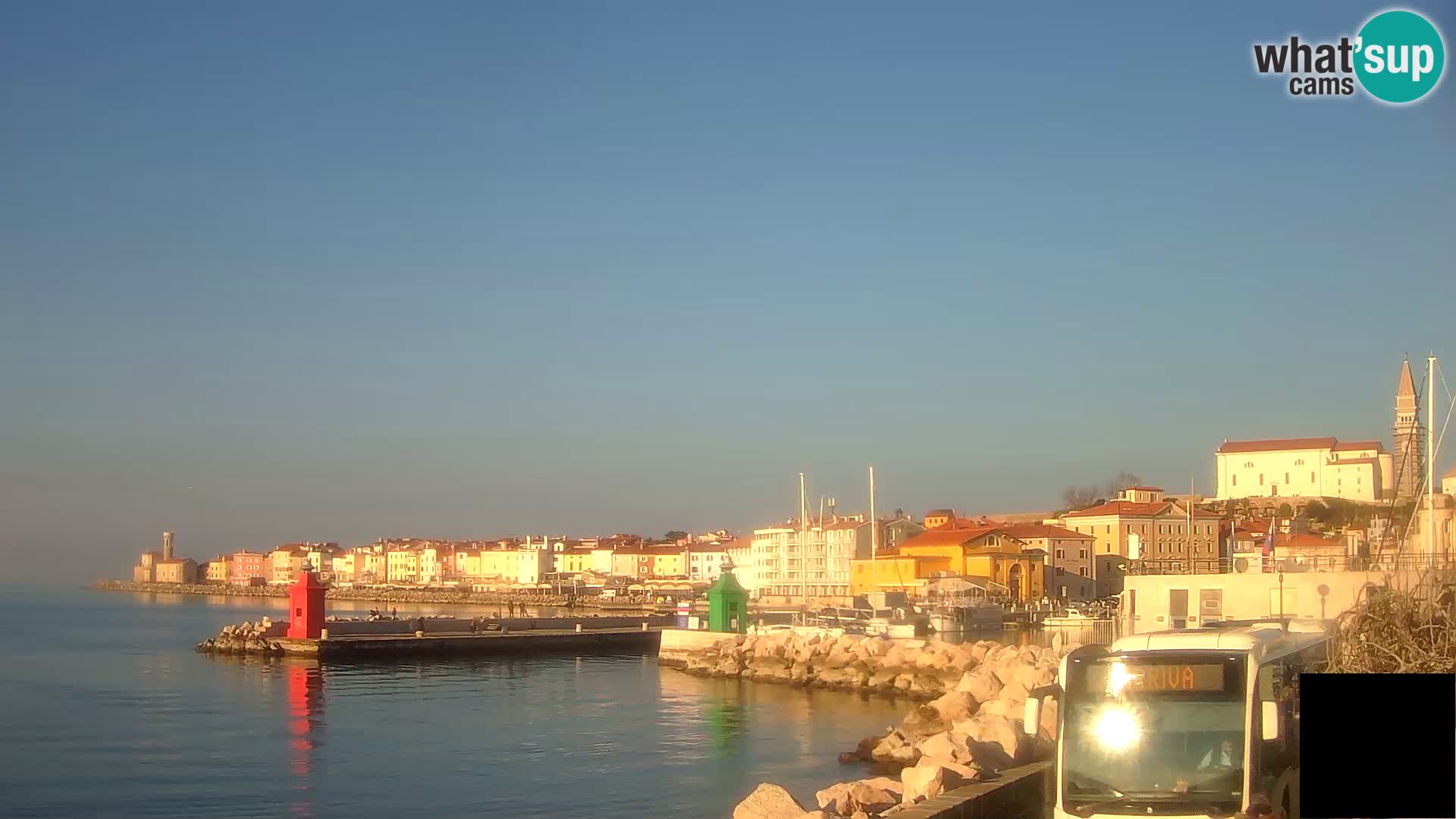 Piran – view to Punta and Mandrač