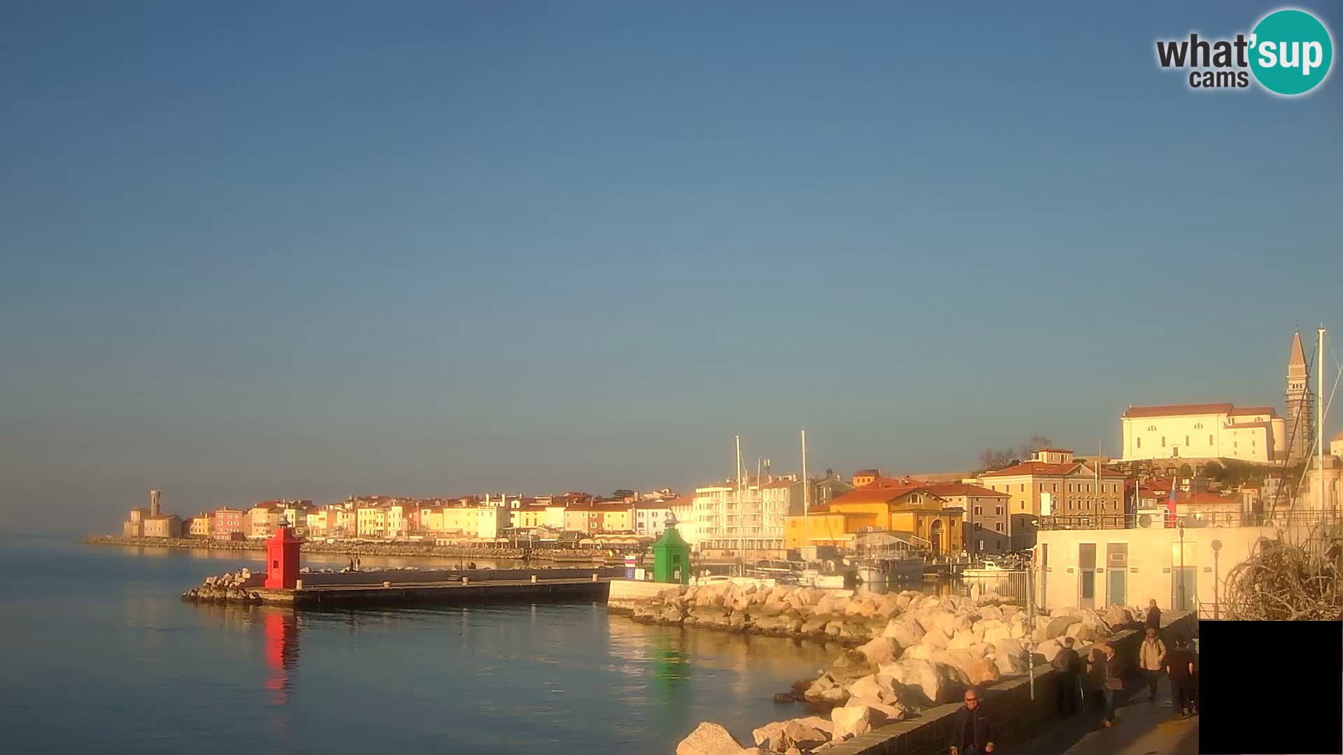 Piran – view to Punta and Mandrač