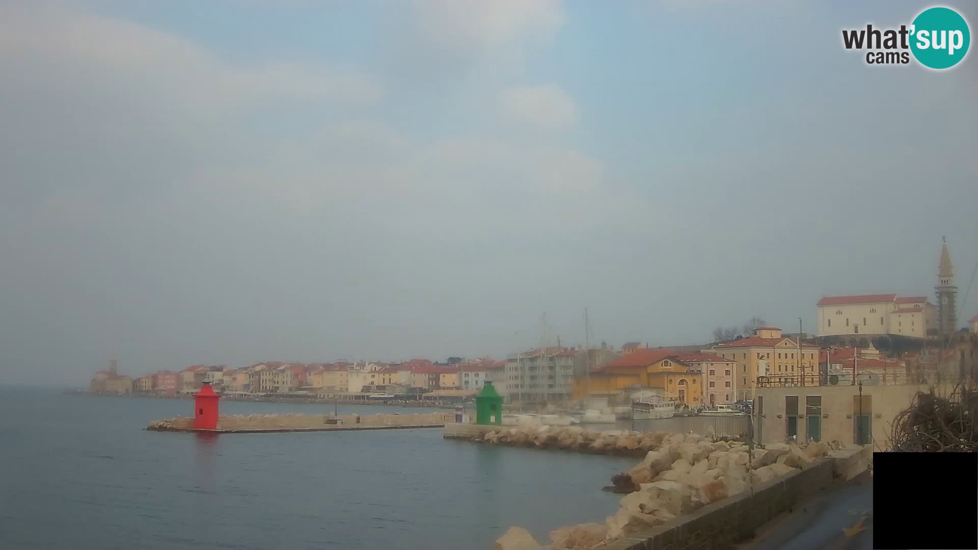 Piran – view to Punta and Mandrač