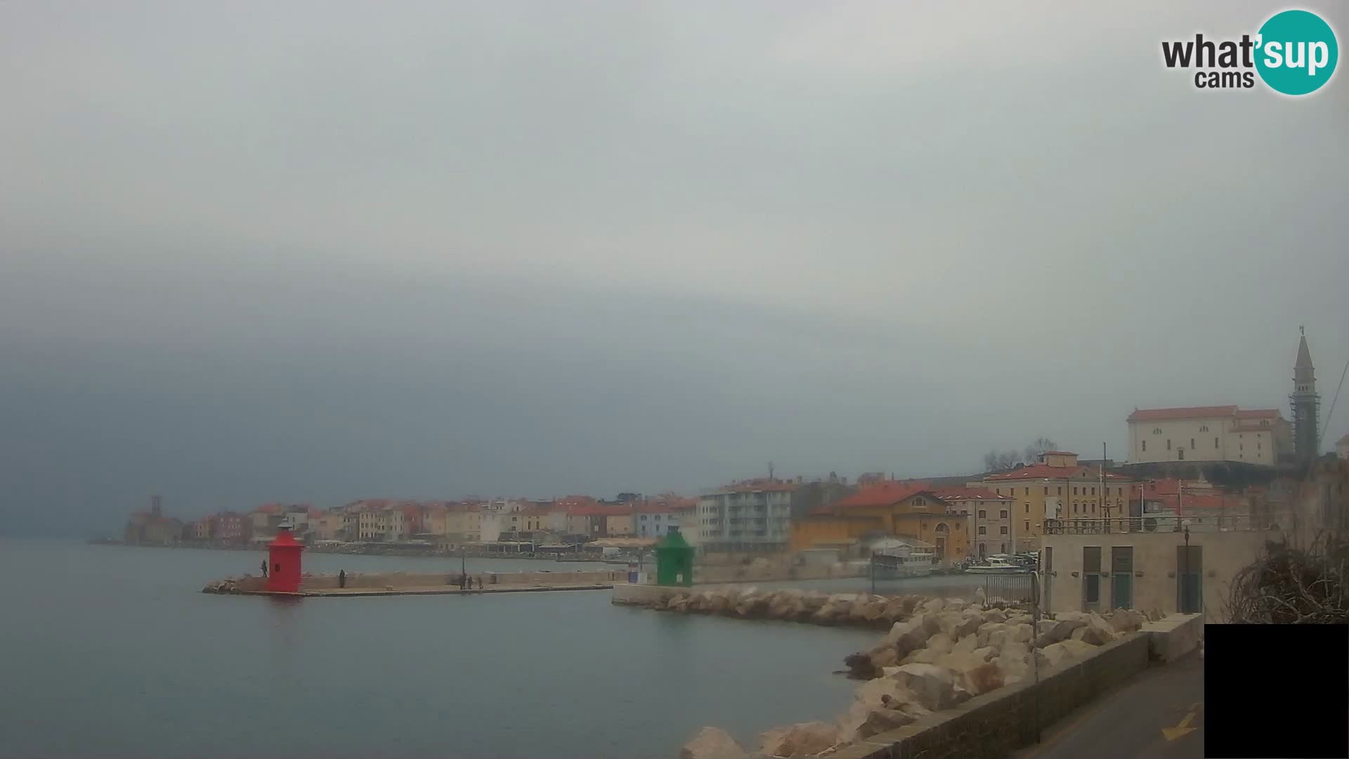 Piran – view to Punta and Mandrač