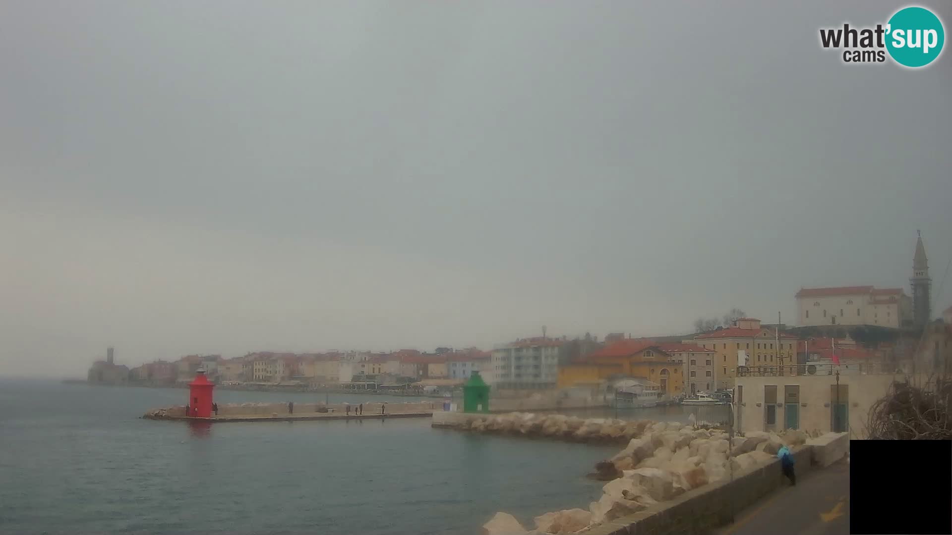 Piran – view to Punta and Mandrač