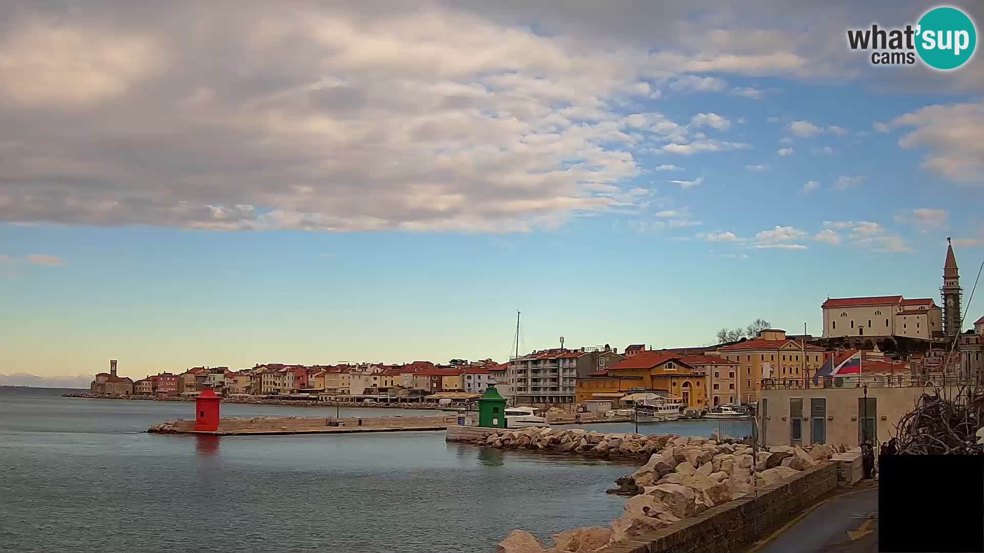 Piran – view to Punta and Mandrač