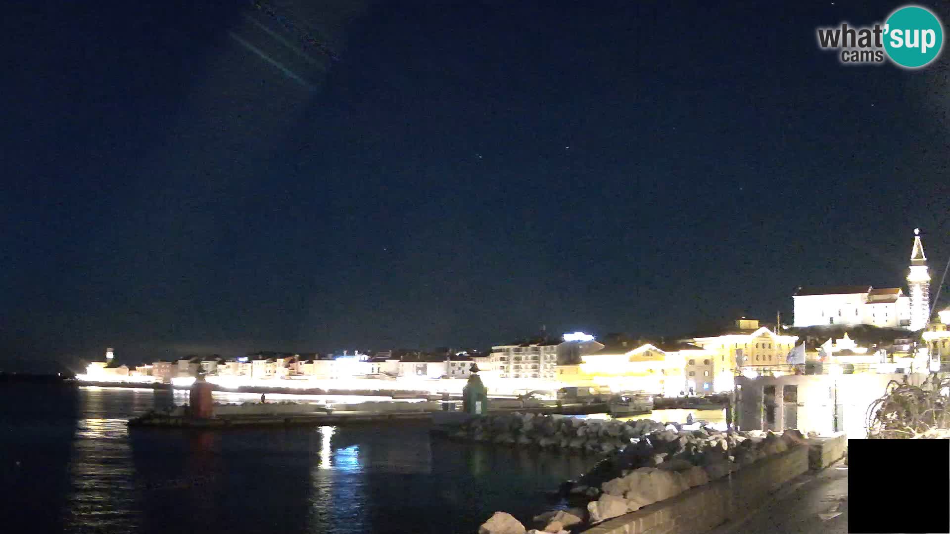 Piran – view to Punta and Mandrač