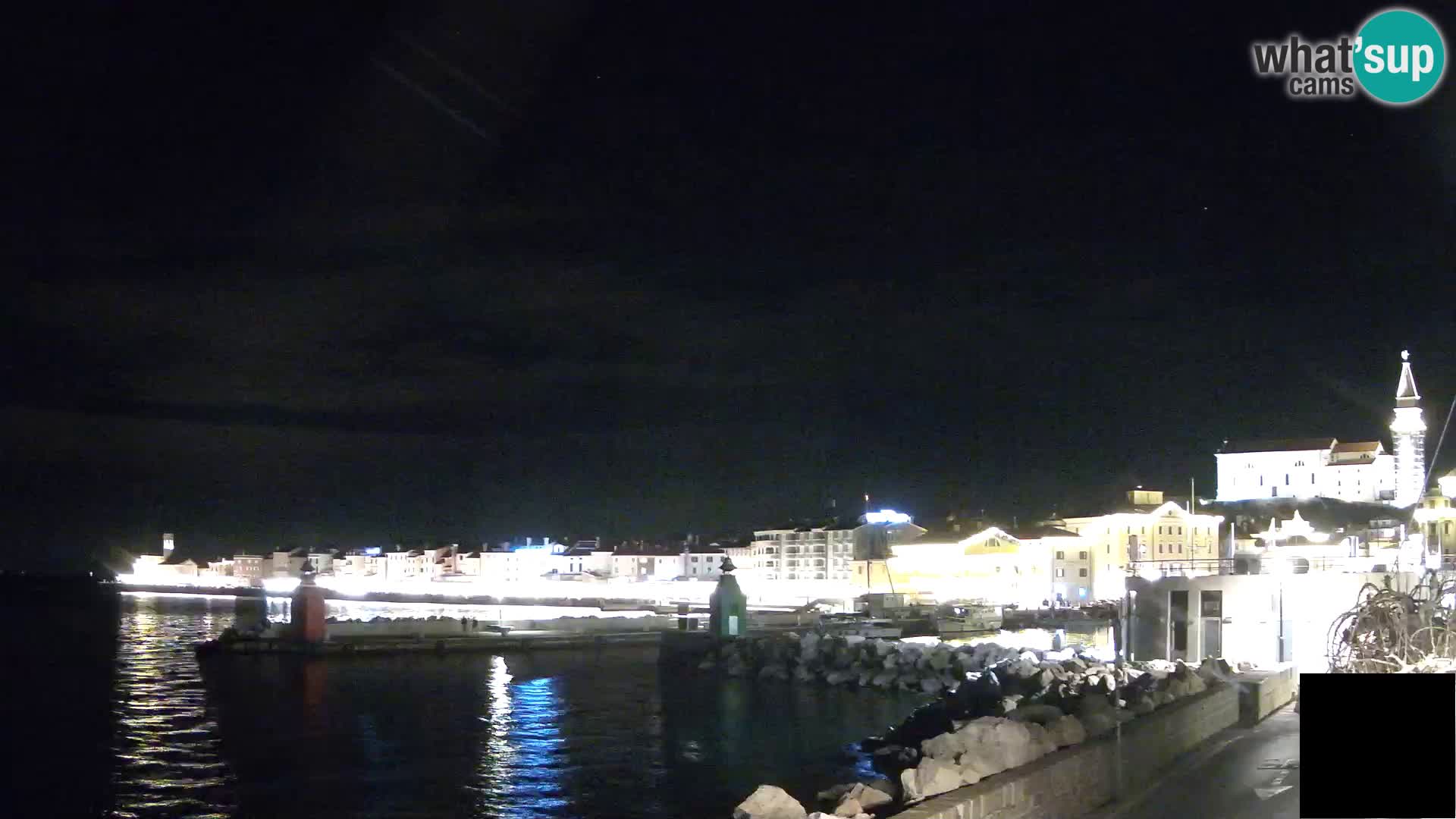 Piran – view to Punta and Mandrač