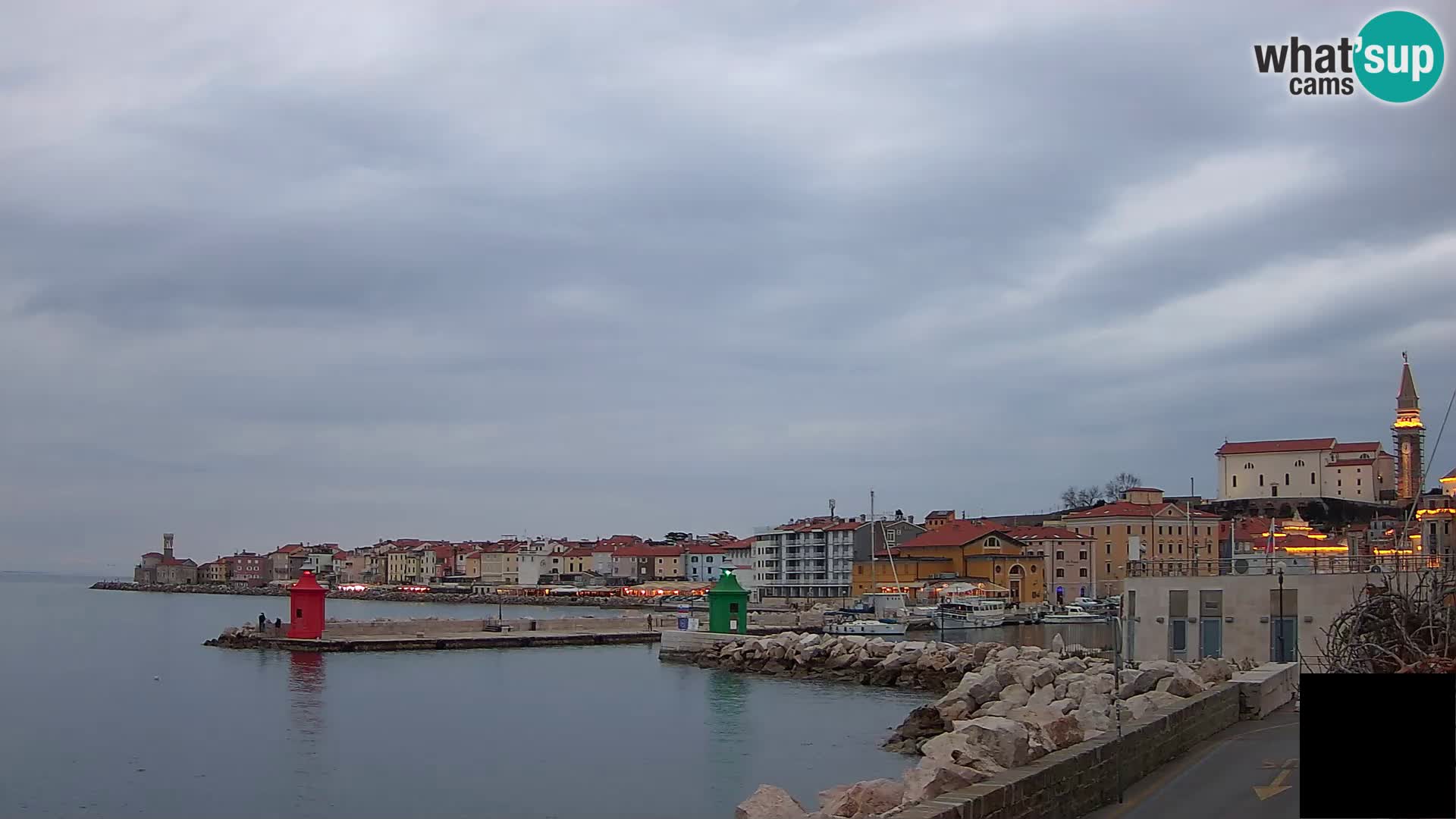 Piran – view to Punta and Mandrač