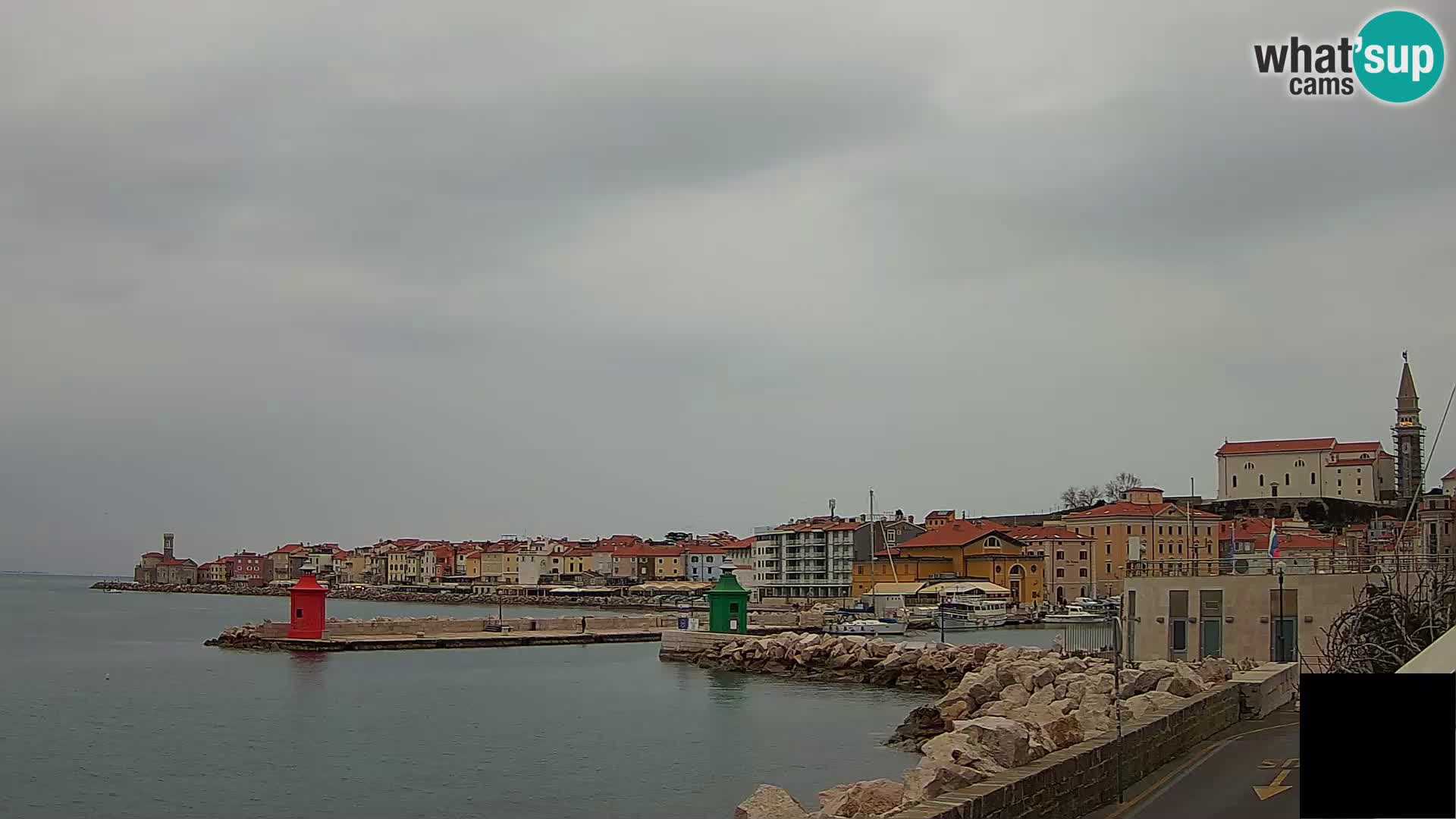 Piran – view to Punta and Mandrač