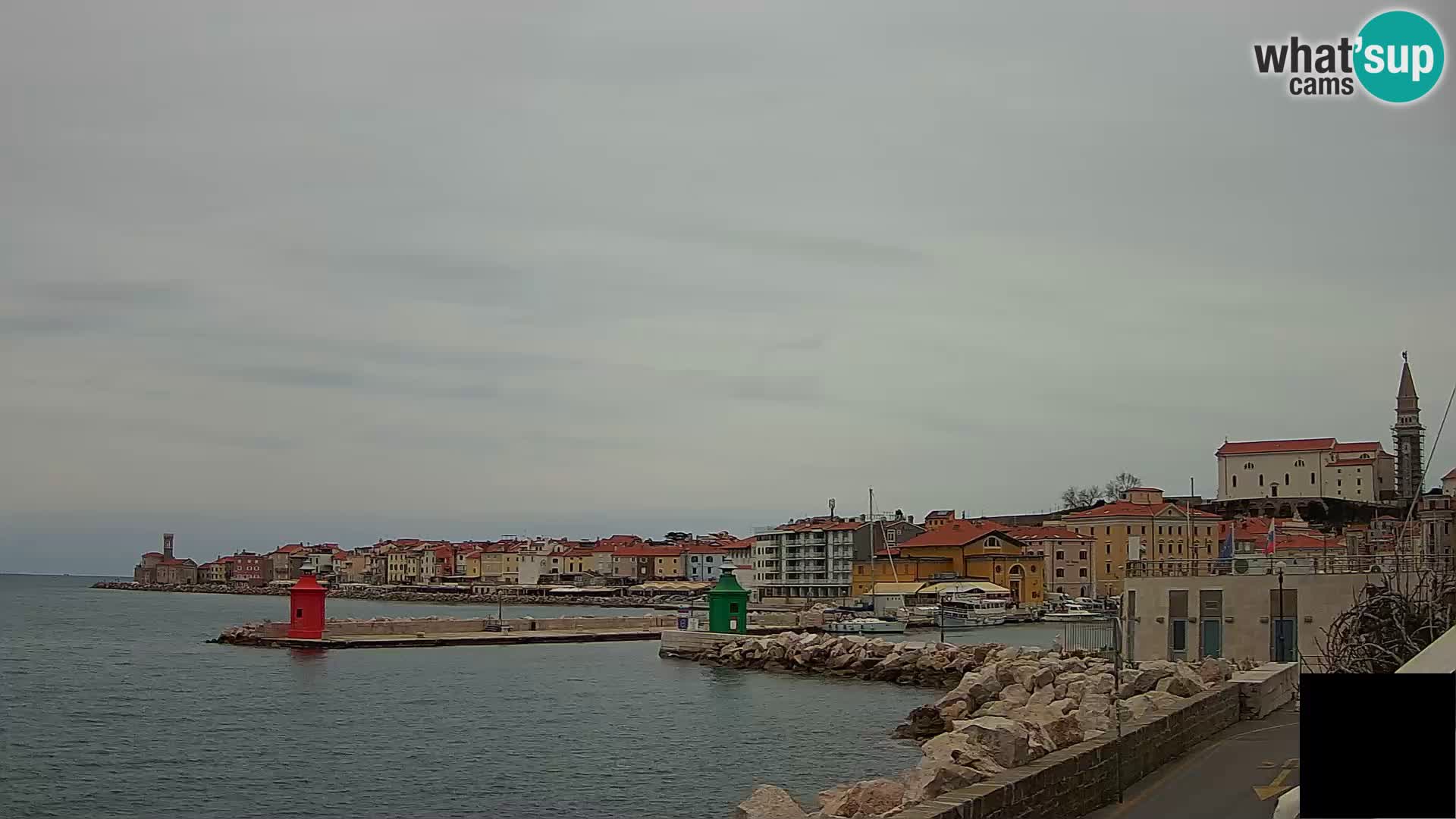 Piran – view to Punta and Mandrač