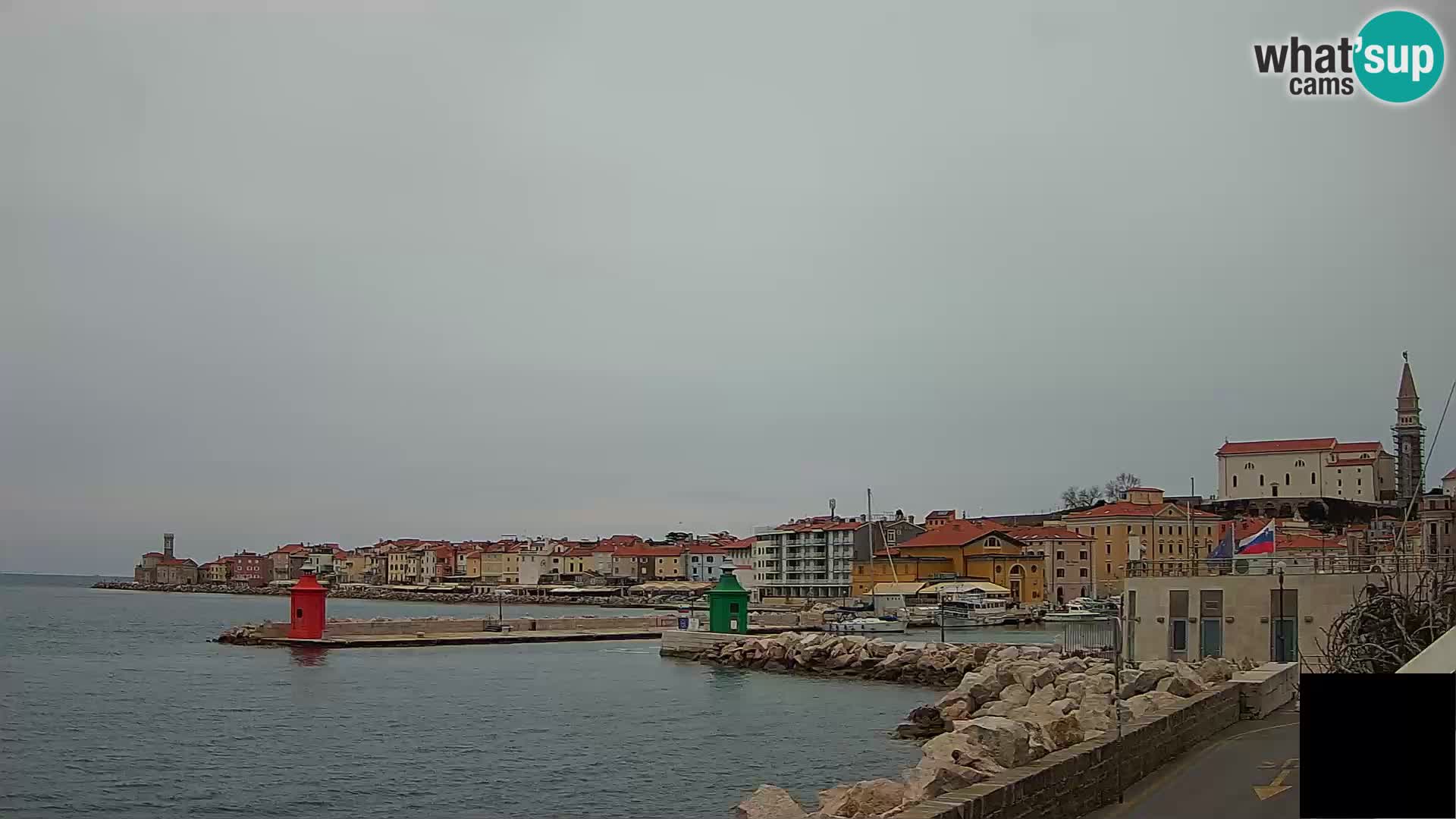 Piran – view to Punta and Mandrač