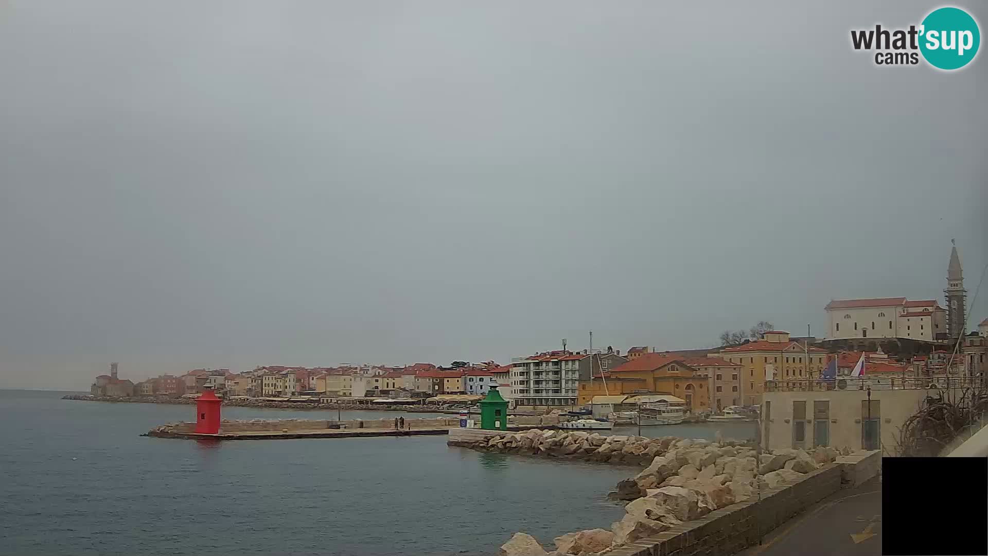 Piran – view to Punta and Mandrač