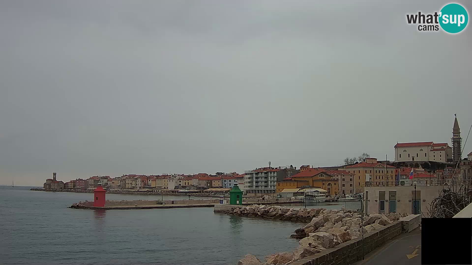 Piran – view to Punta and Mandrač