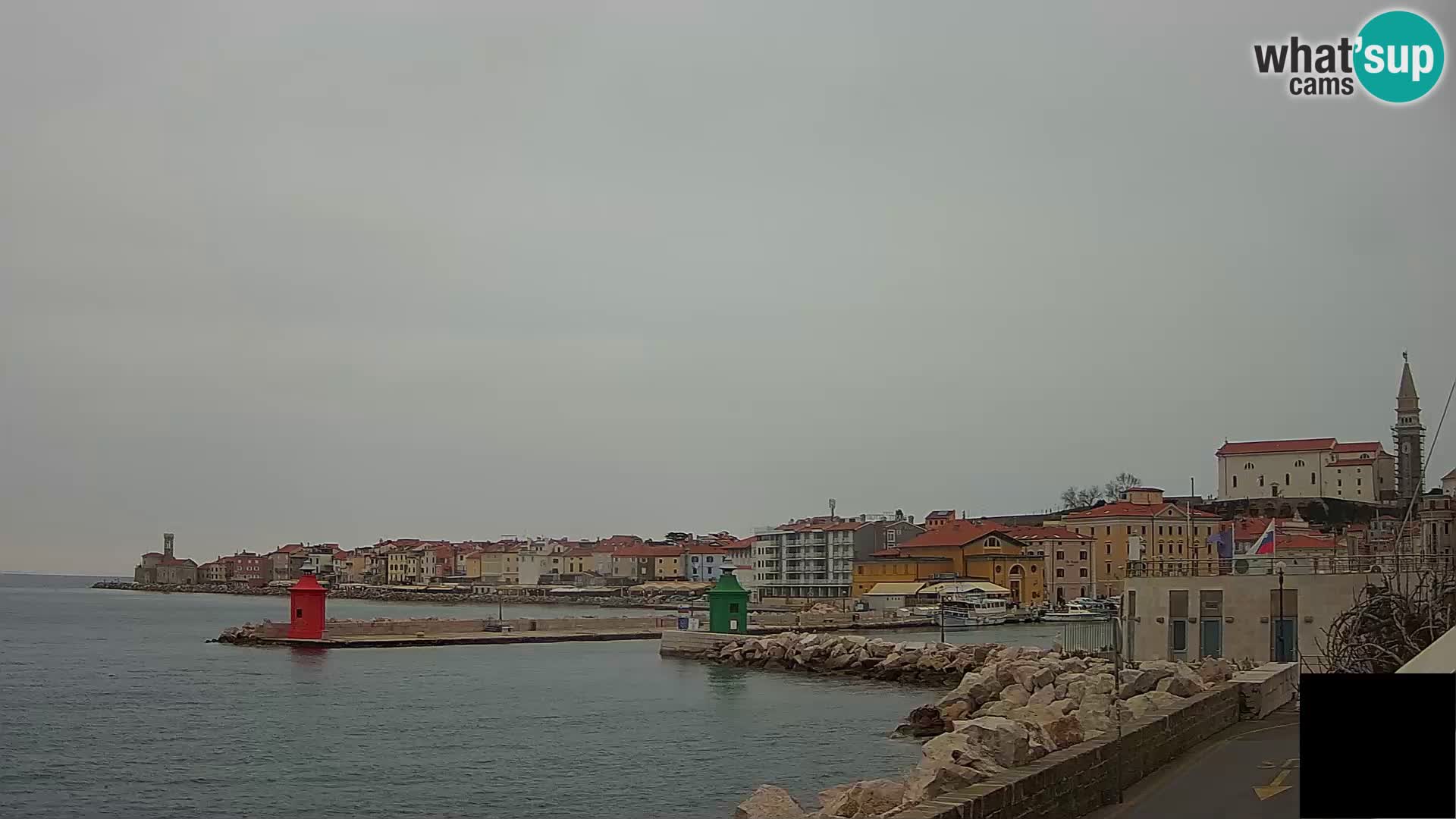 Piran – view to Punta and Mandrač