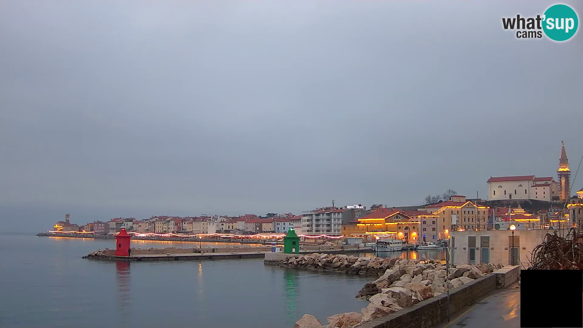 Piran – view to Punta and Mandrač