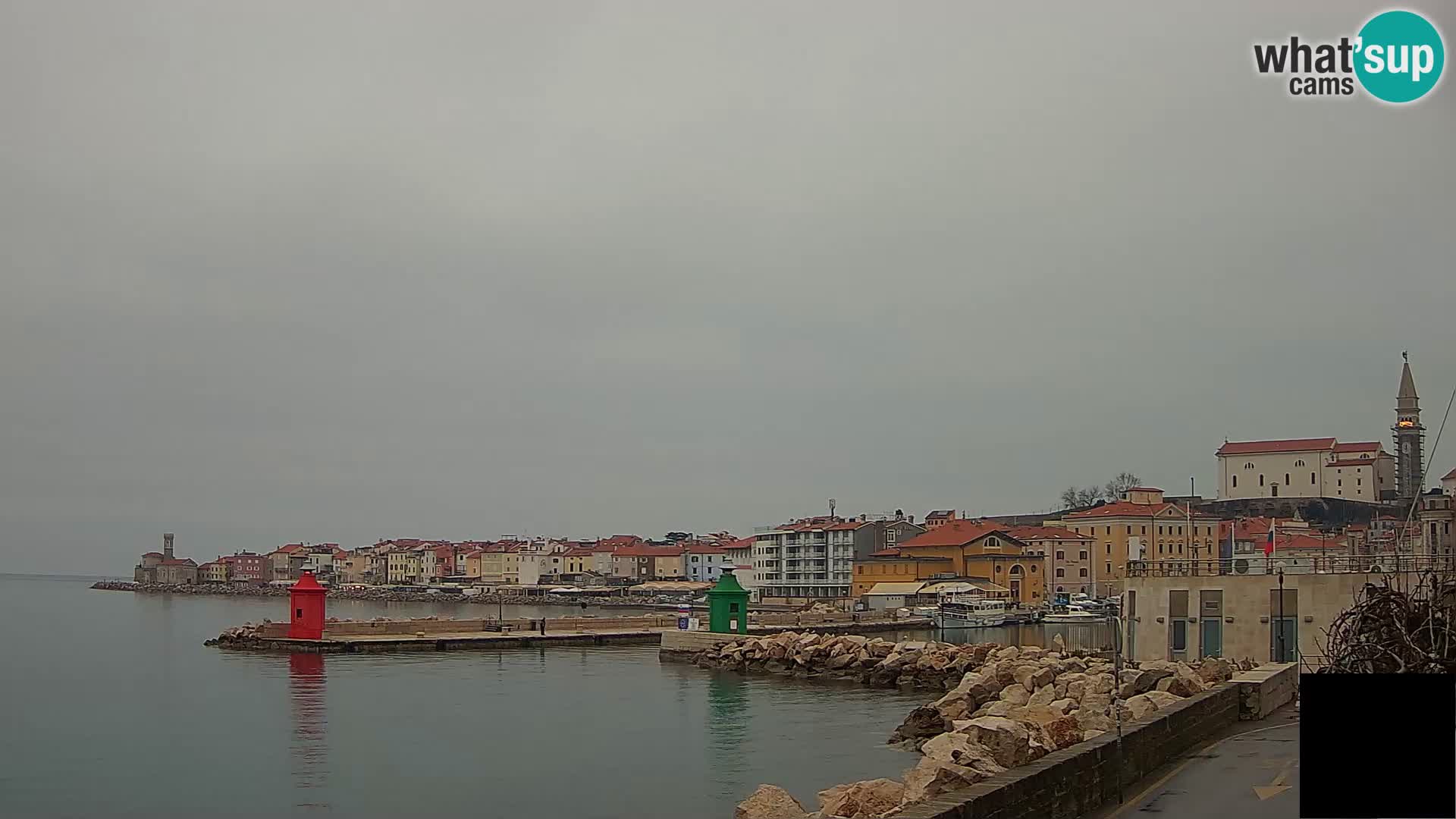 Piran – view to Punta and Mandrač