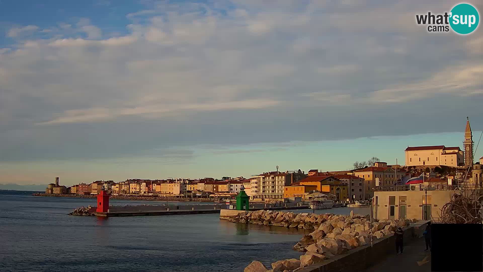 Piran – view to Punta and Mandrač