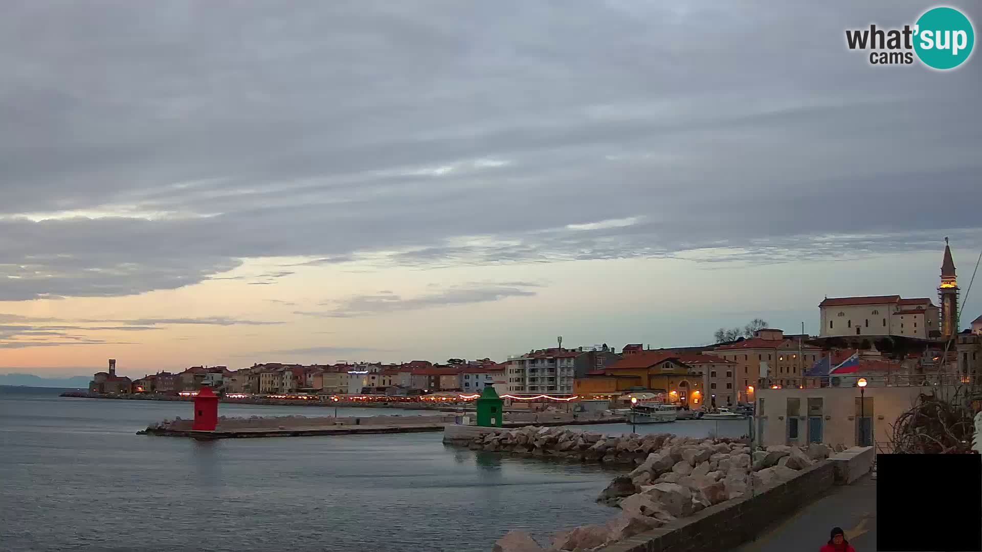 Piran – view to Punta and Mandrač