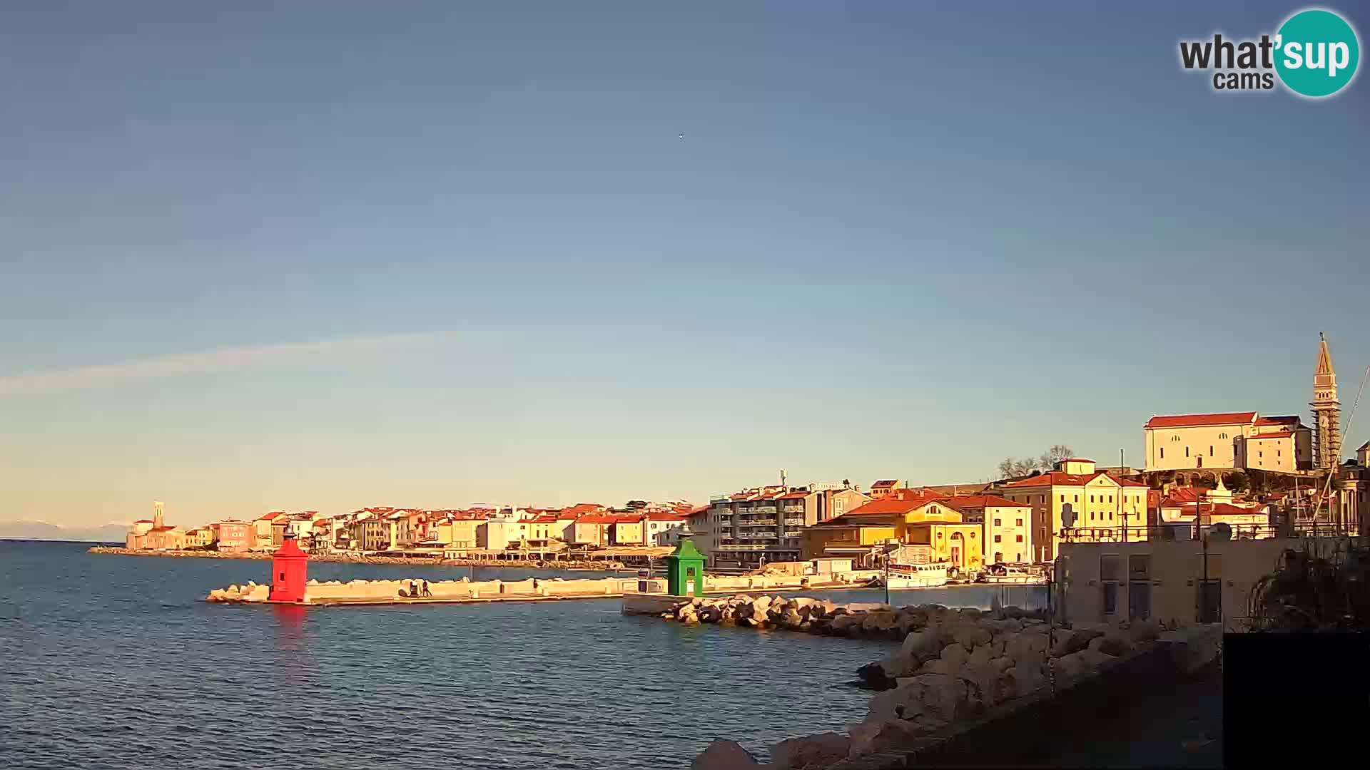 Piran – view to Punta and Mandrač