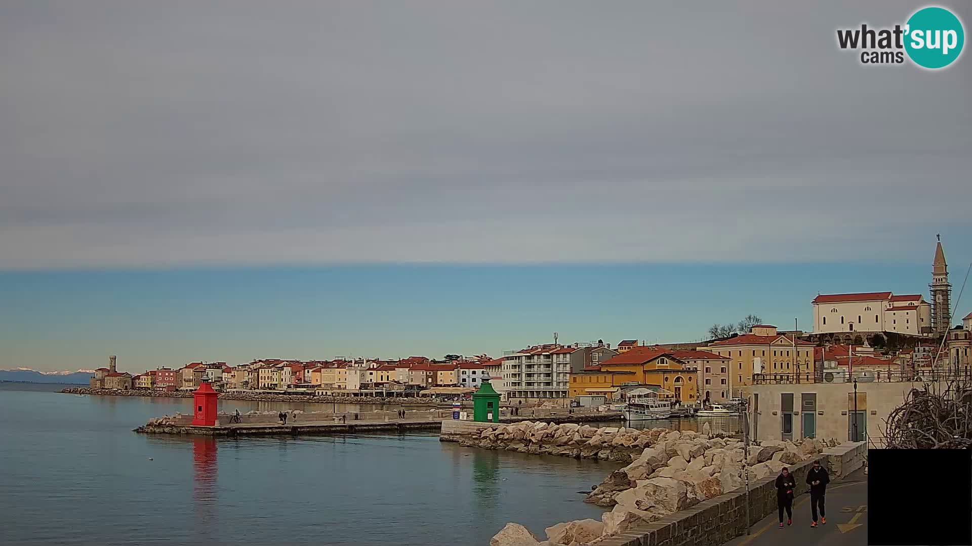 Piran – view to Punta and Mandrač