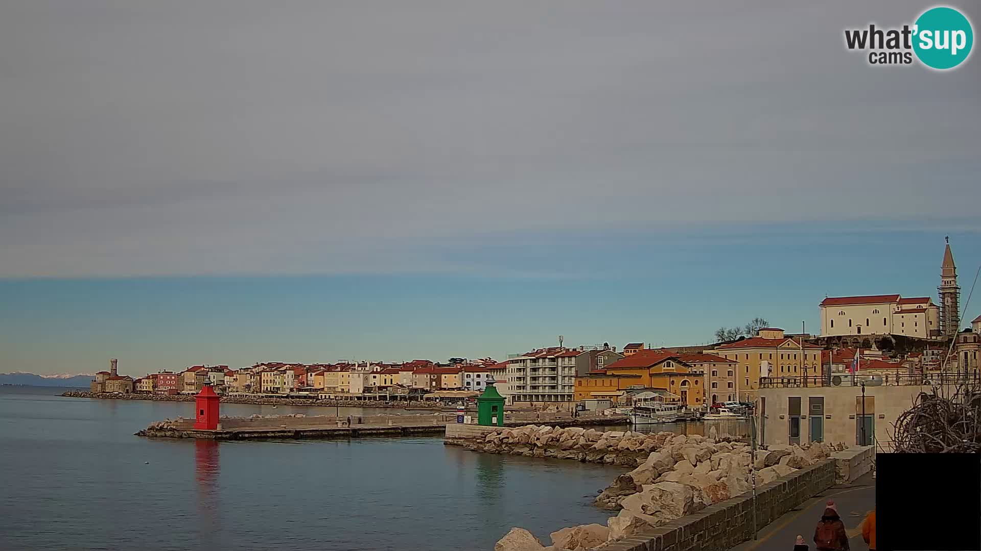 Piran – view to Punta and Mandrač