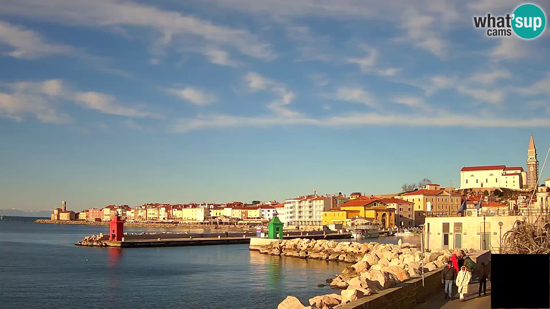 Piran – view to Punta and Mandrač