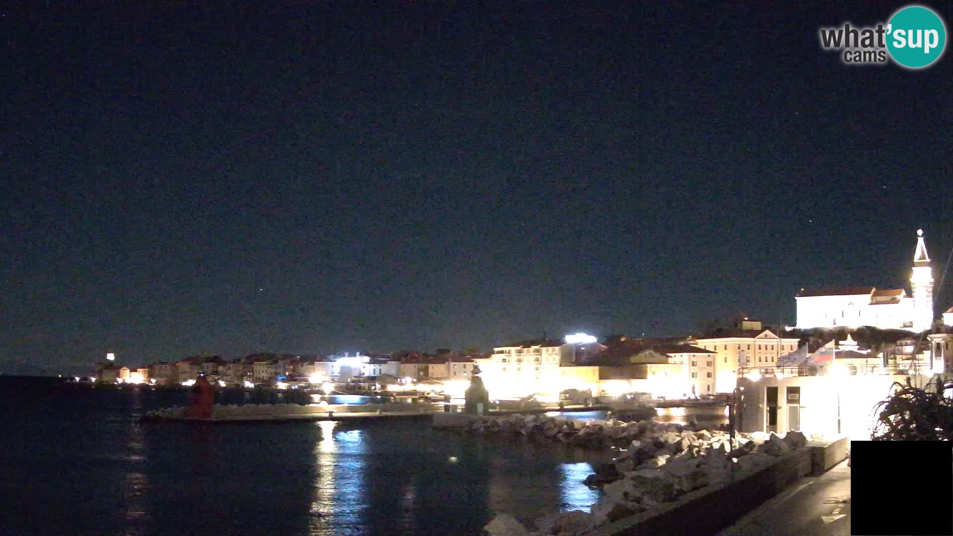 Piran – view to Punta and Mandrač