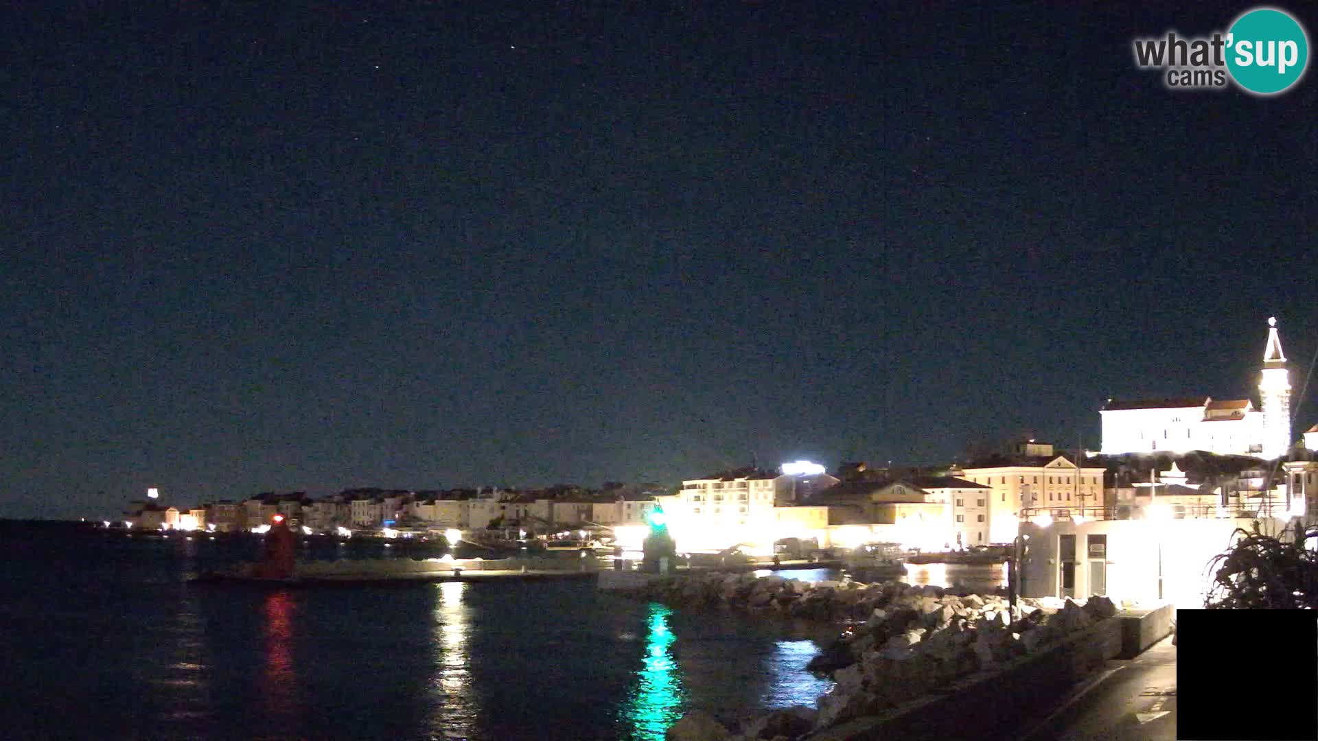 Piran – view to Punta and Mandrač