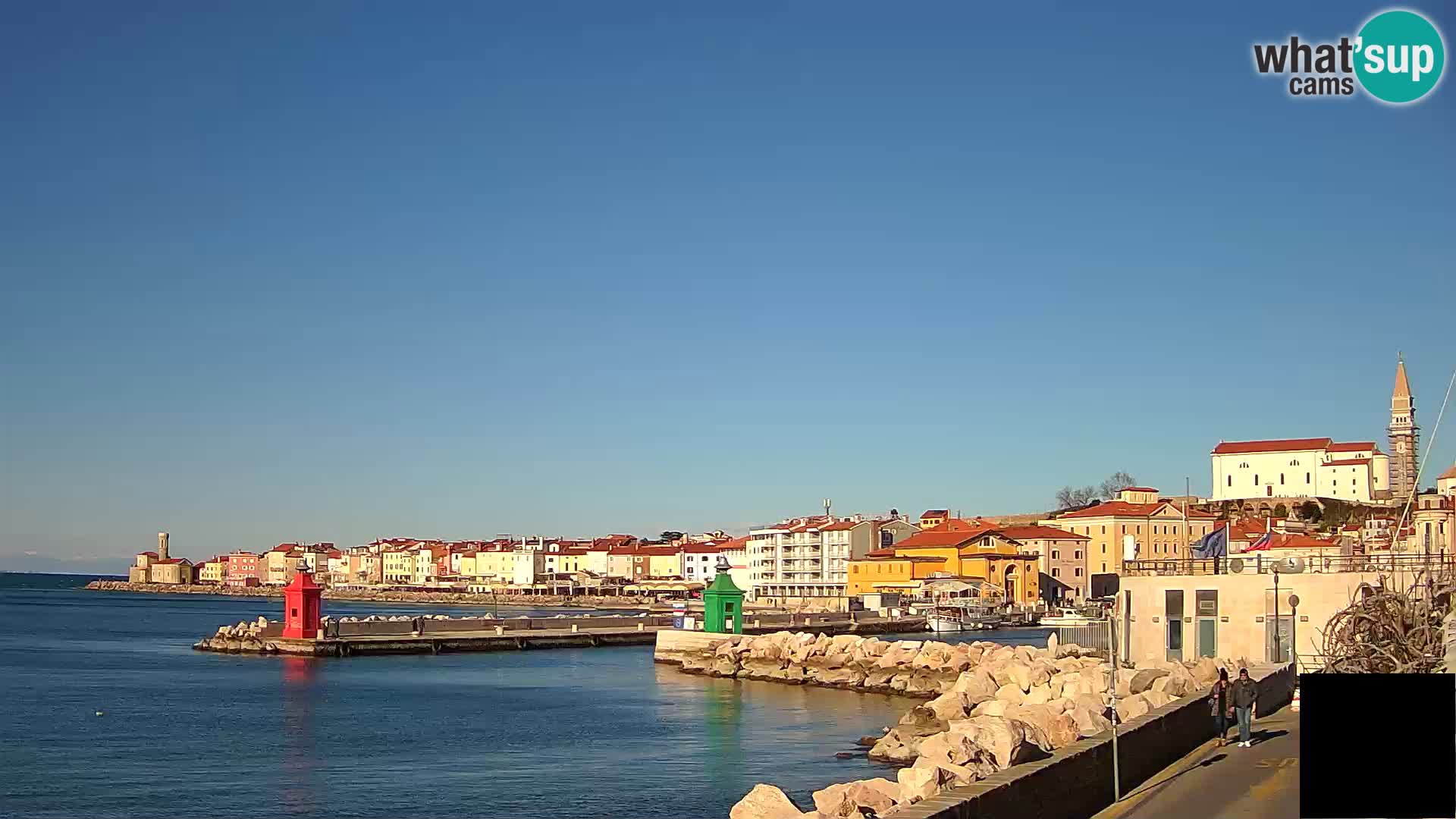 Piran – view to Punta and Mandrač