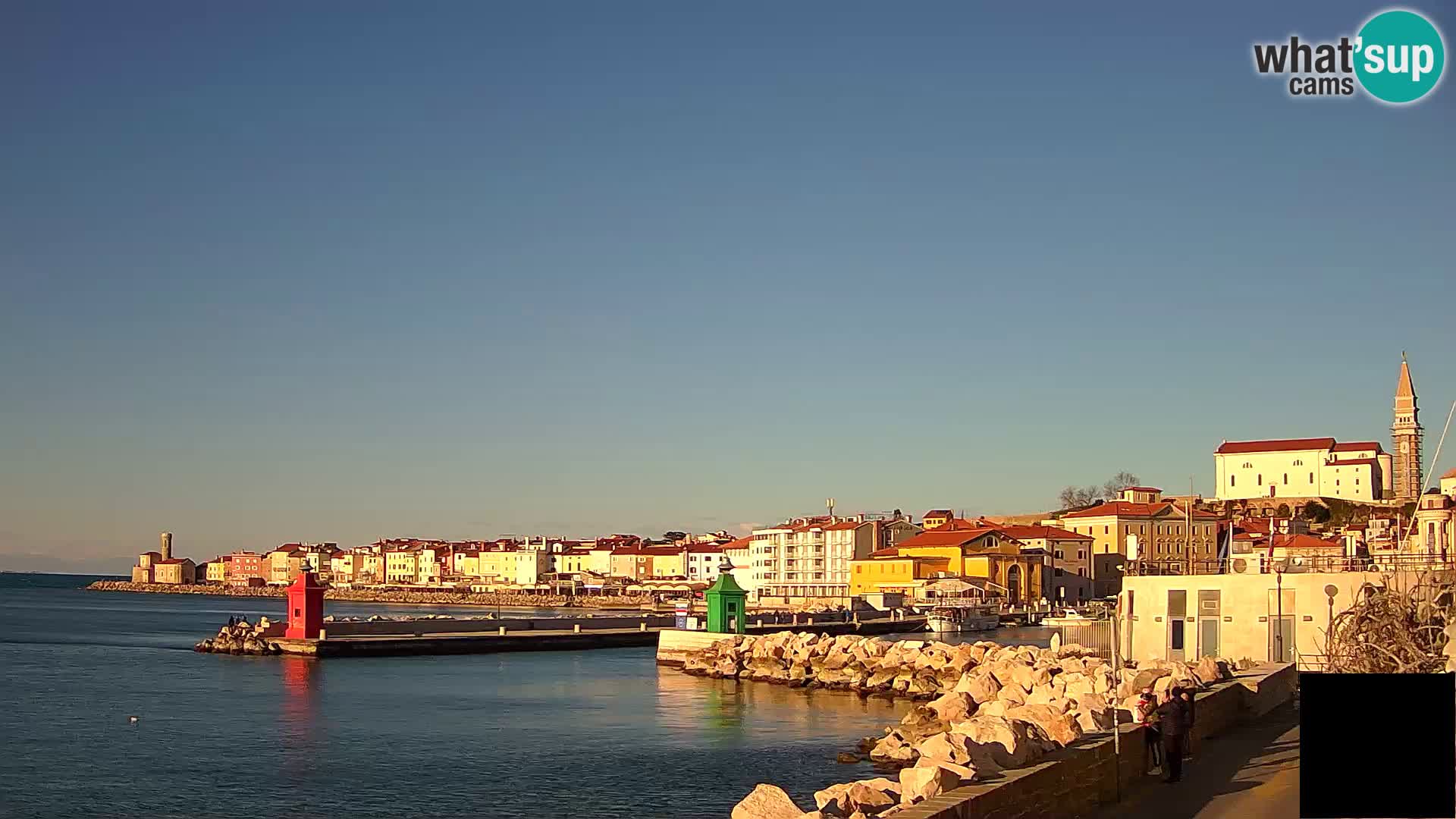 Piran – view to Punta and Mandrač