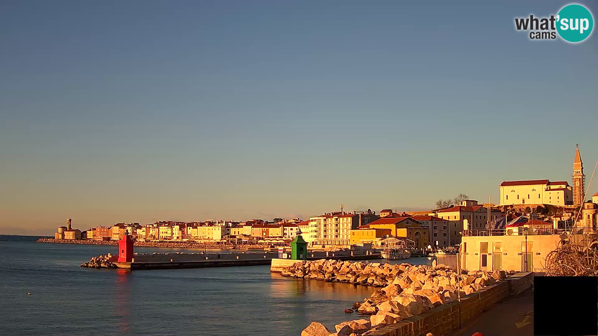 Piran – view to Punta and Mandrač