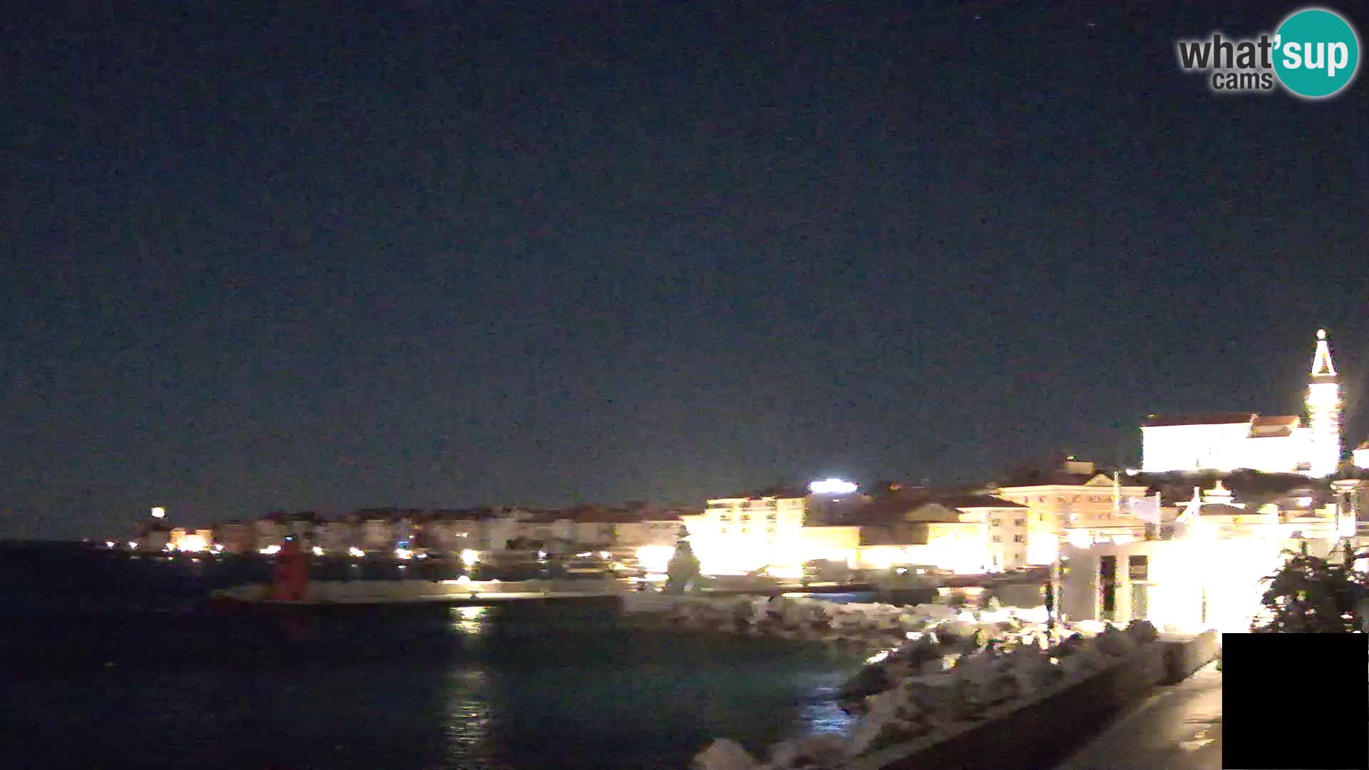 Piran – view to Punta and Mandrač