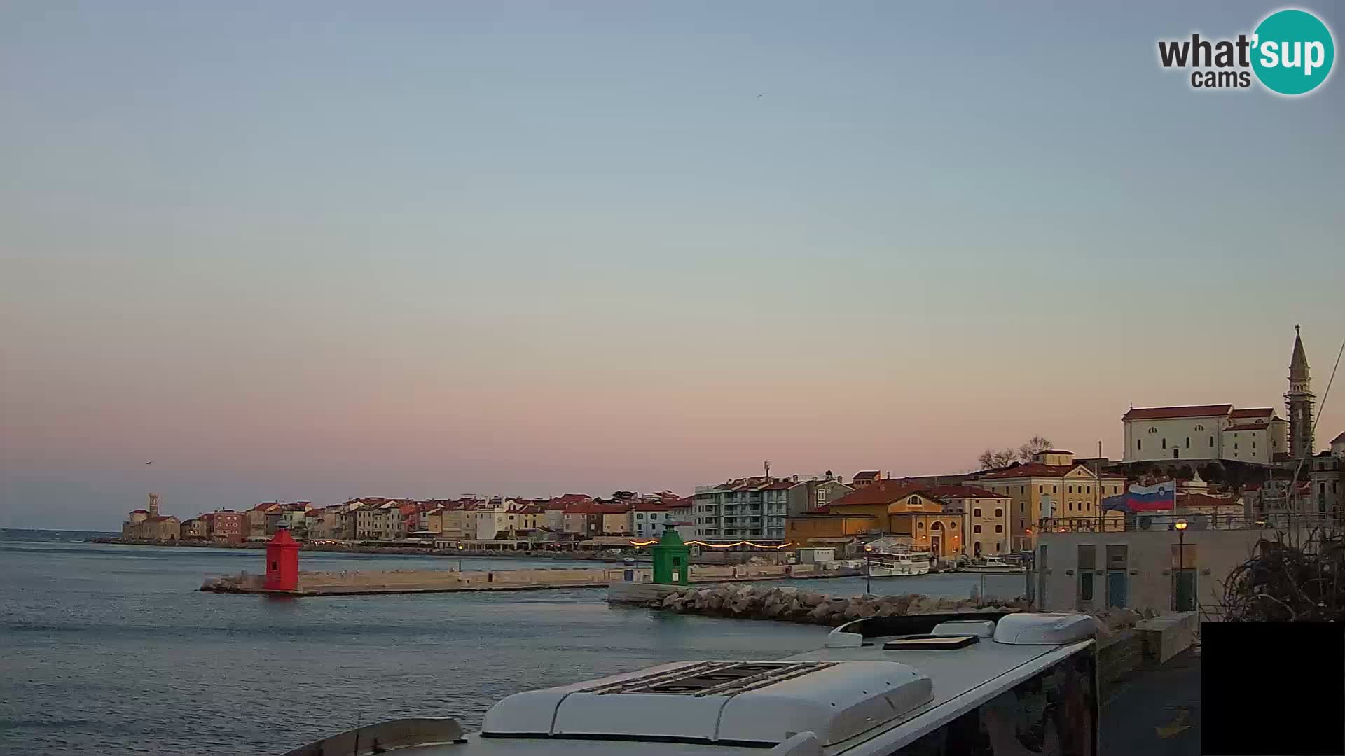 Piran – view to Punta and Mandrač