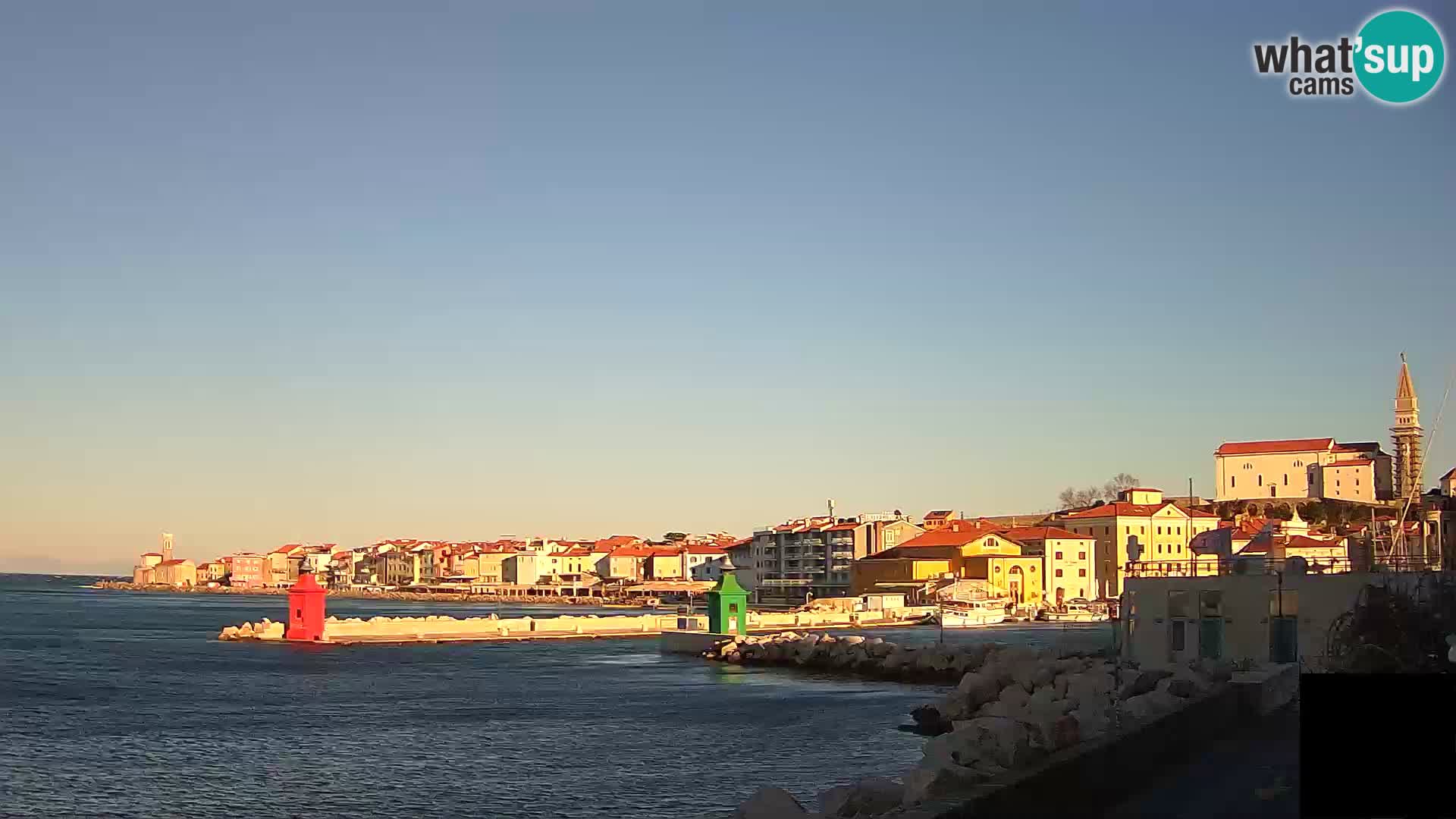 Piran – view to Punta and Mandrač