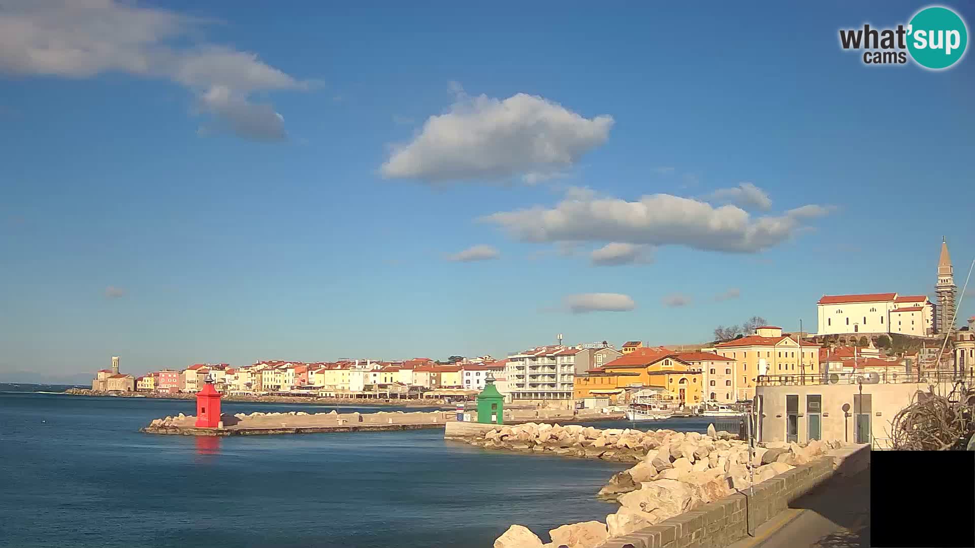 Piran – view to Punta and Mandrač