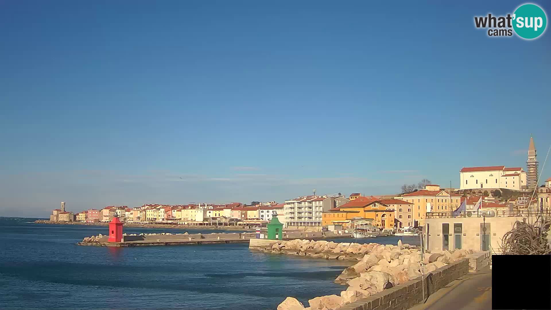 Piran – view to Punta and Mandrač