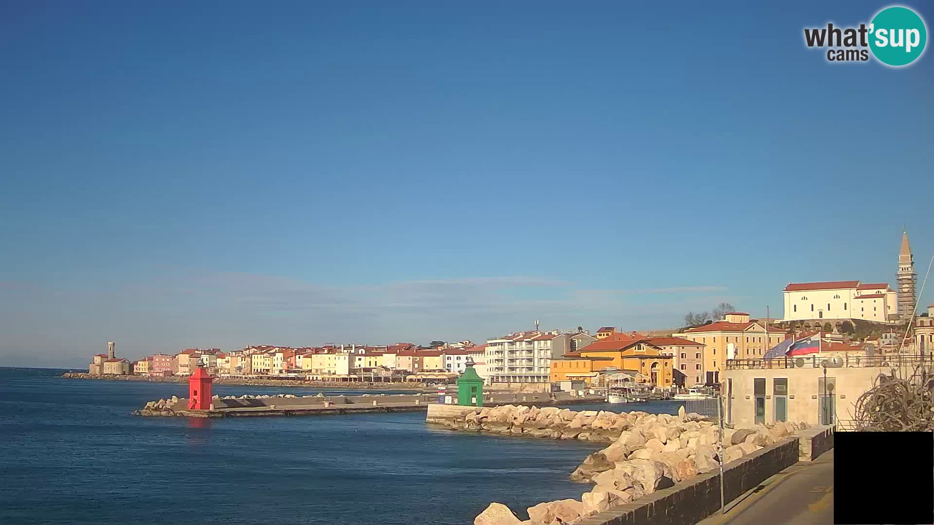 Piran – view to Punta and Mandrač