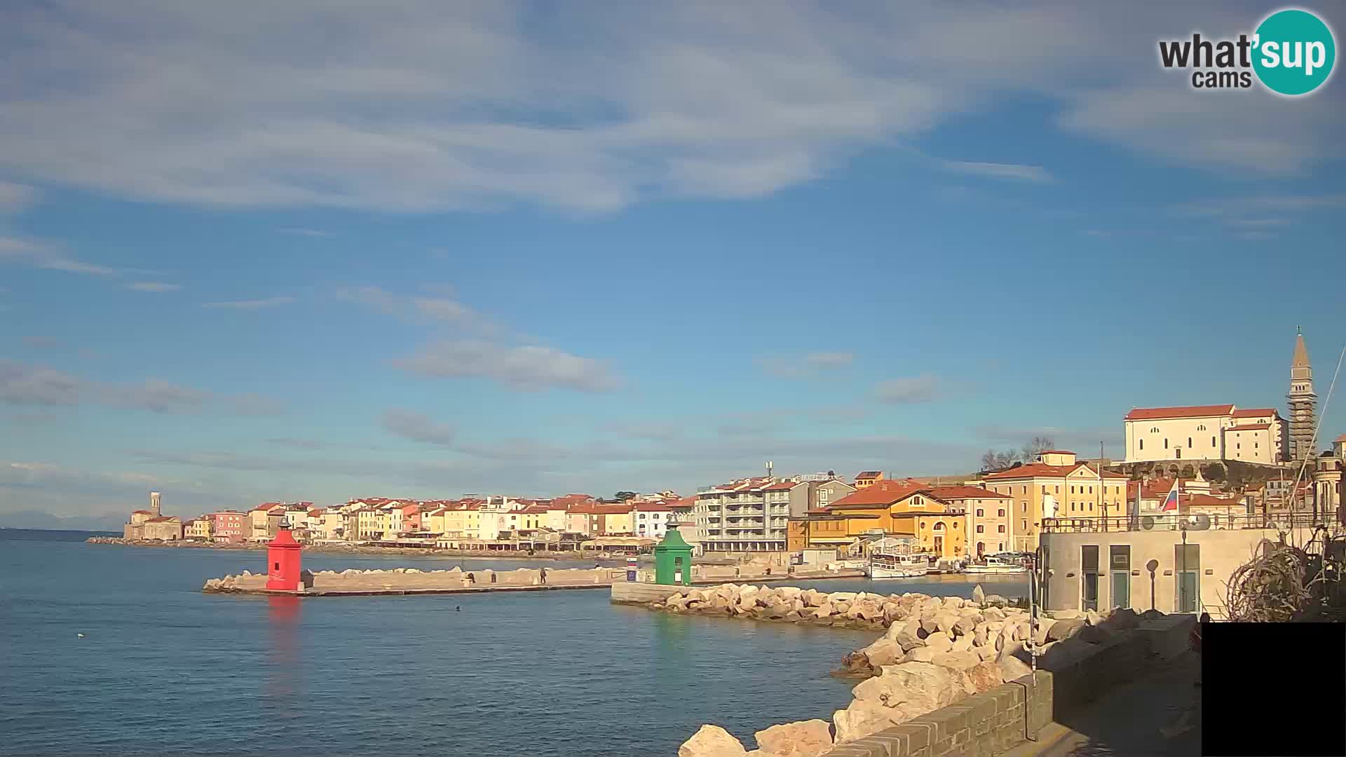 Piran – view to Punta and Mandrač