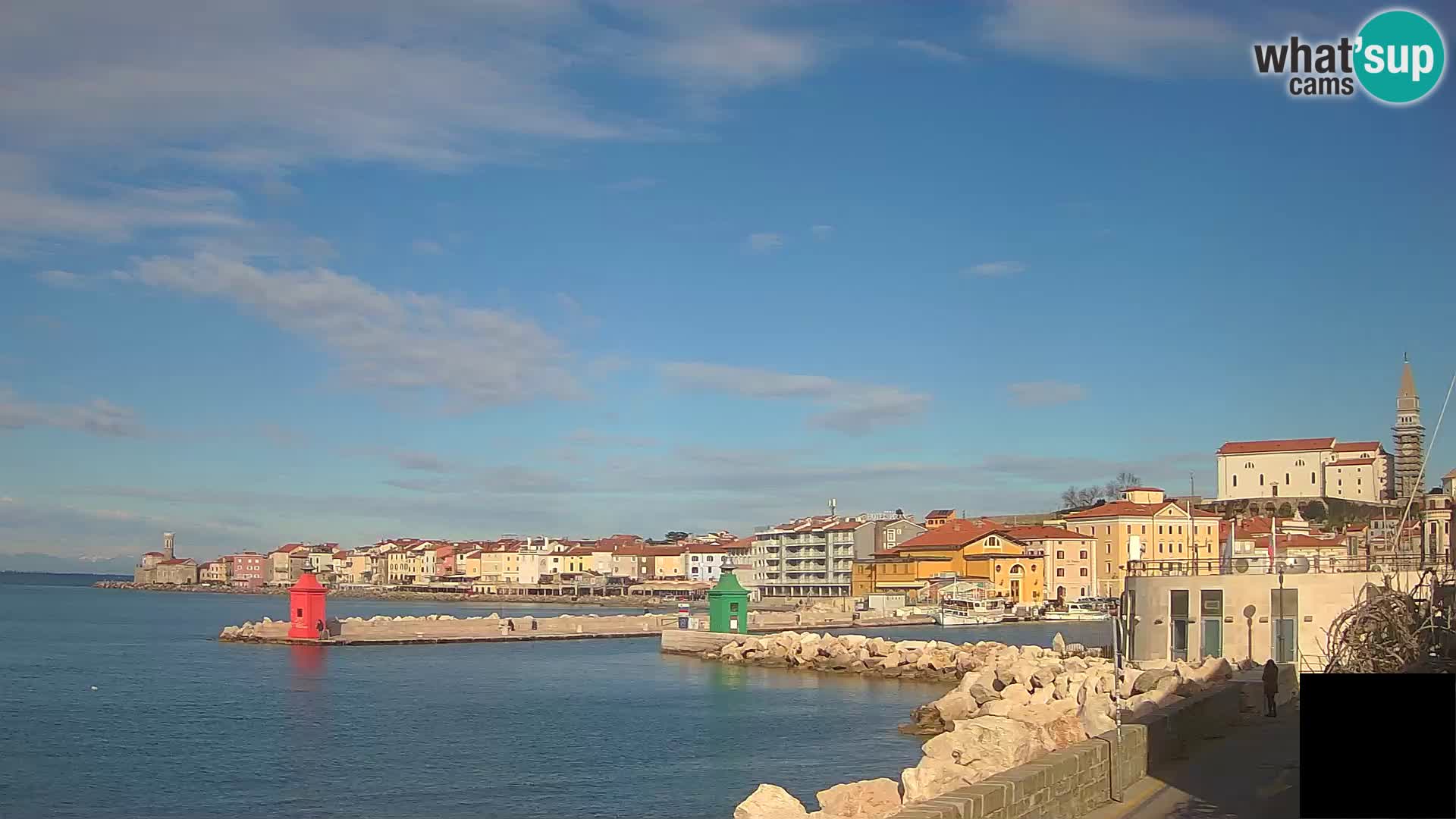 Piran – view to Punta and Mandrač