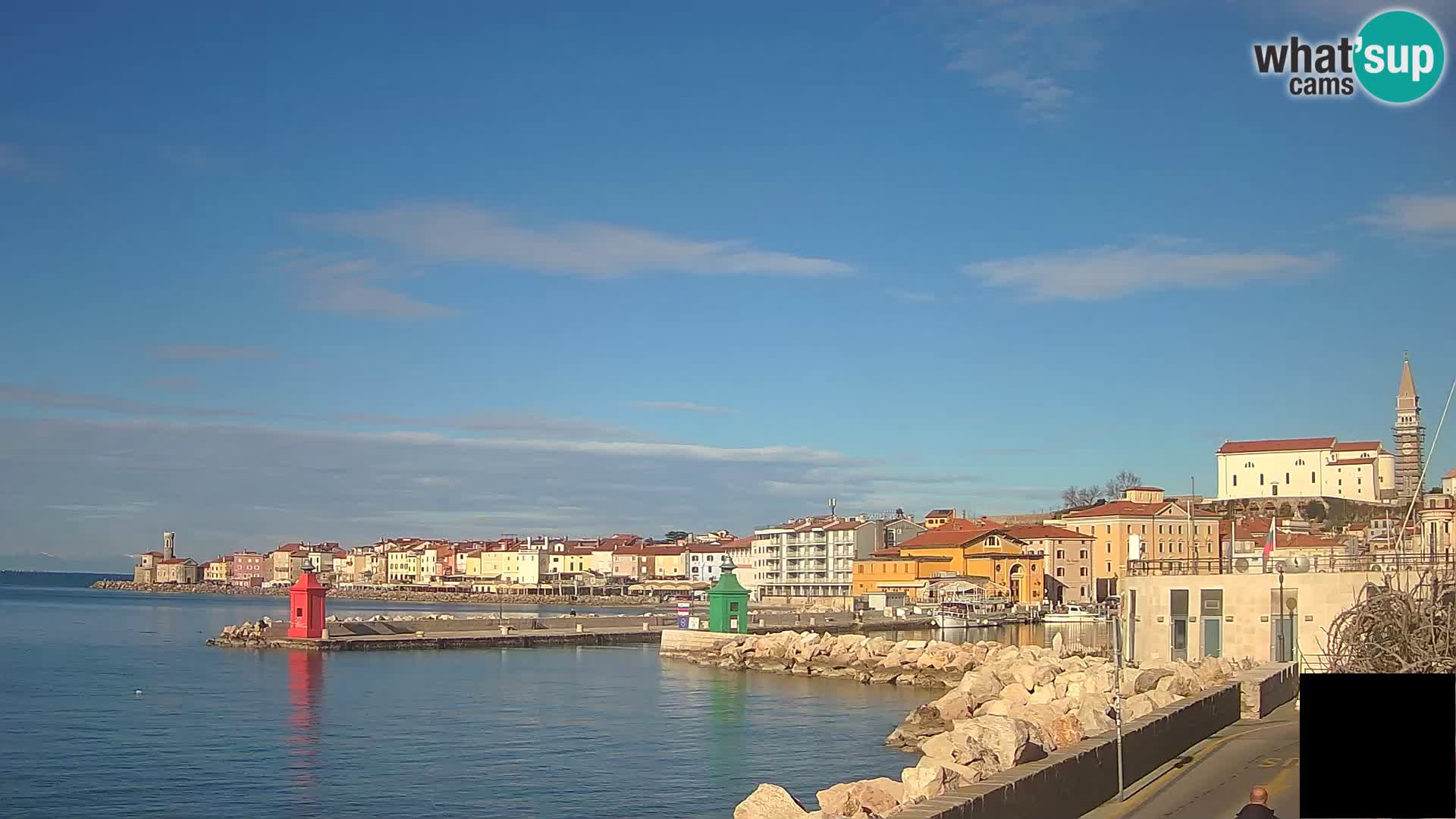 Piran – view to Punta and Mandrač