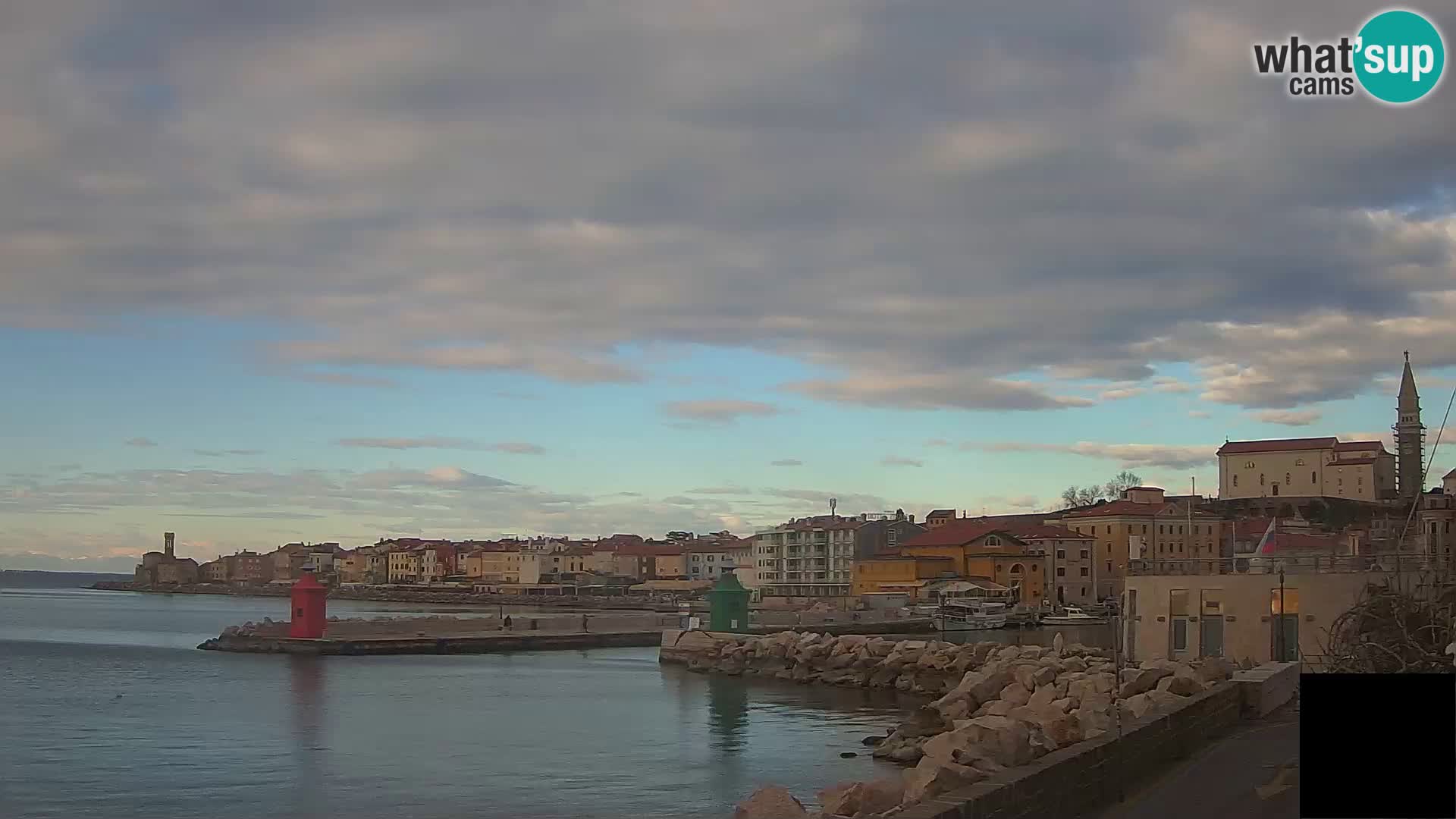 Piran – view to Punta and Mandrač