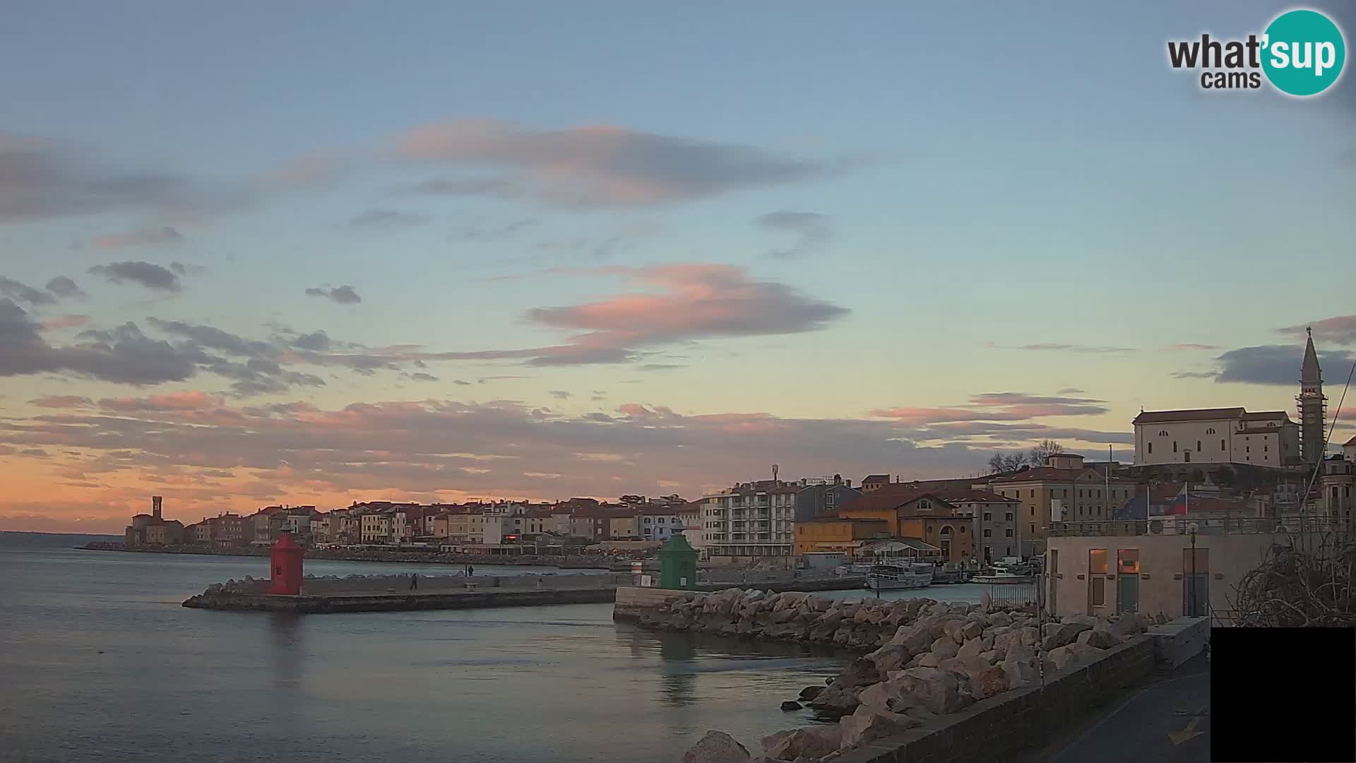 Piran – view to Punta and Mandrač