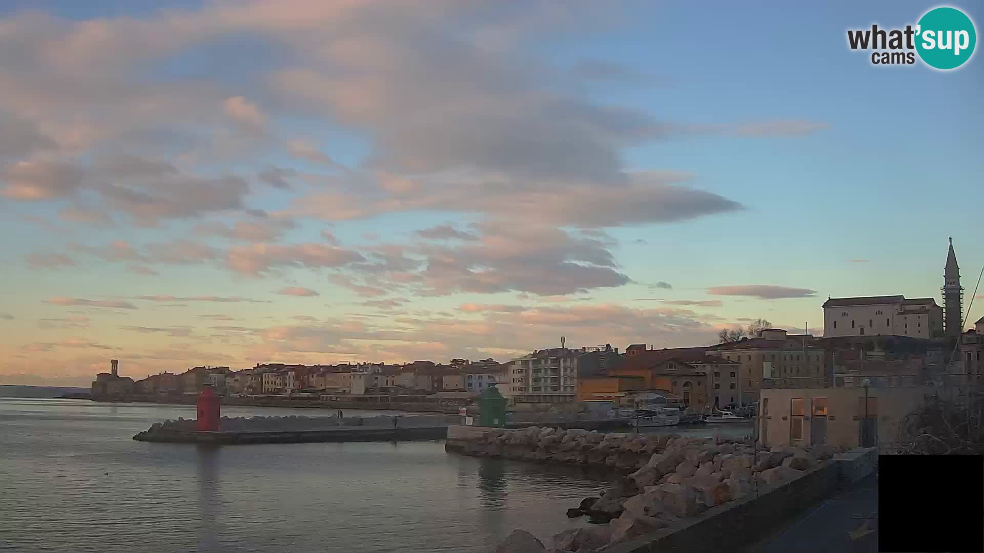 Piran – view to Punta and Mandrač