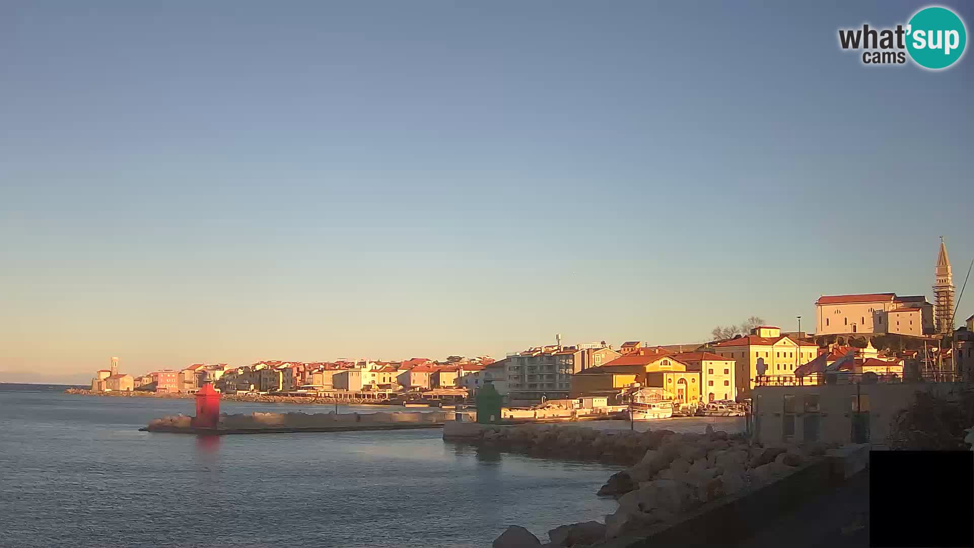 Piran – view to Punta and Mandrač