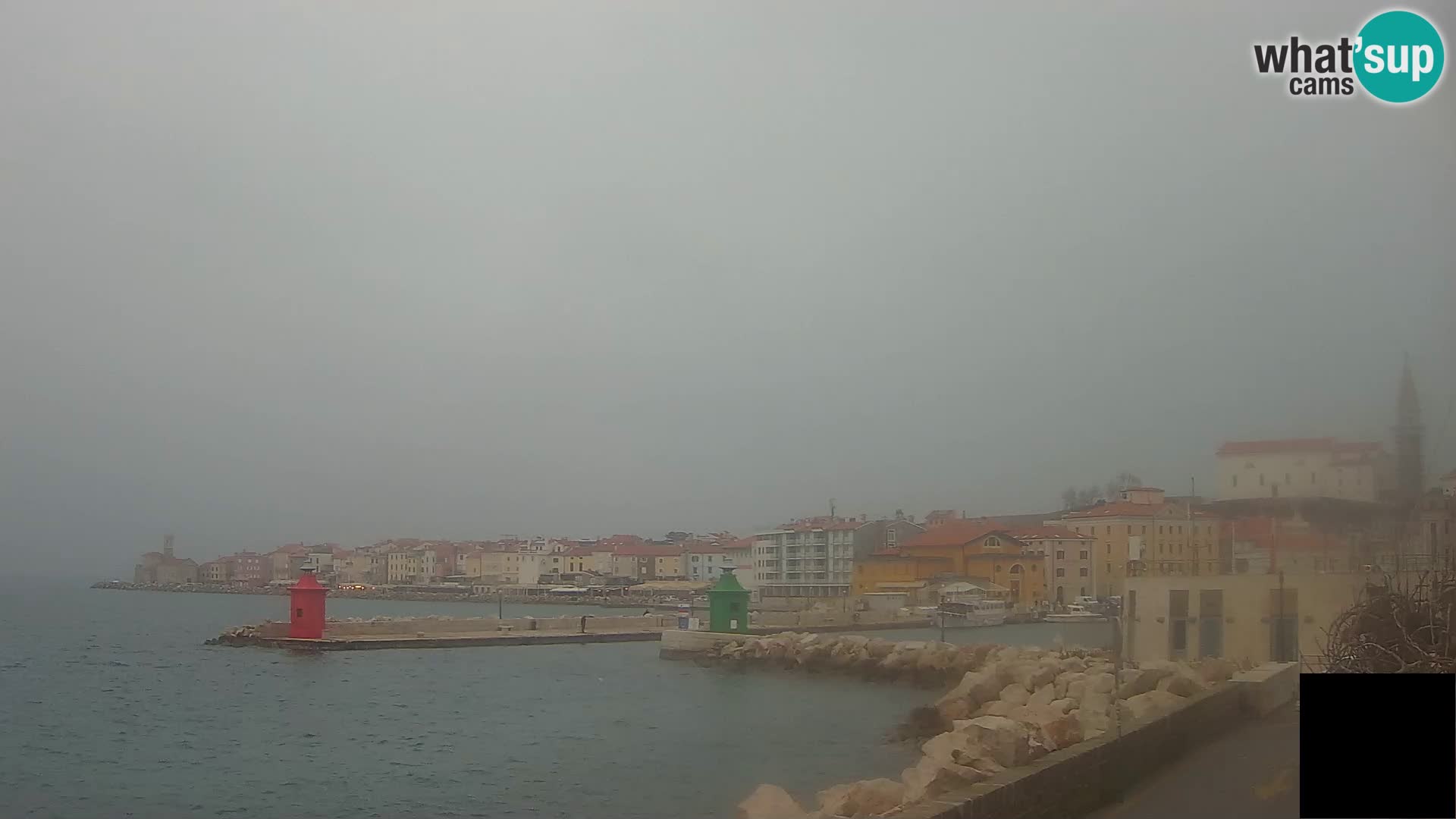 Piran – view to Punta and Mandrač