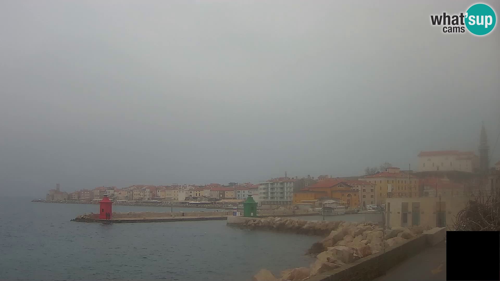 Piran – view to Punta and Mandrač