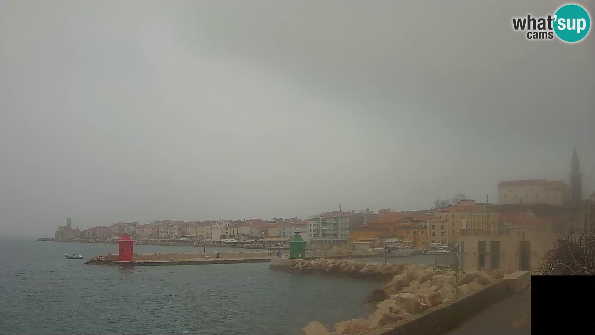 Piran – view to Punta and Mandrač