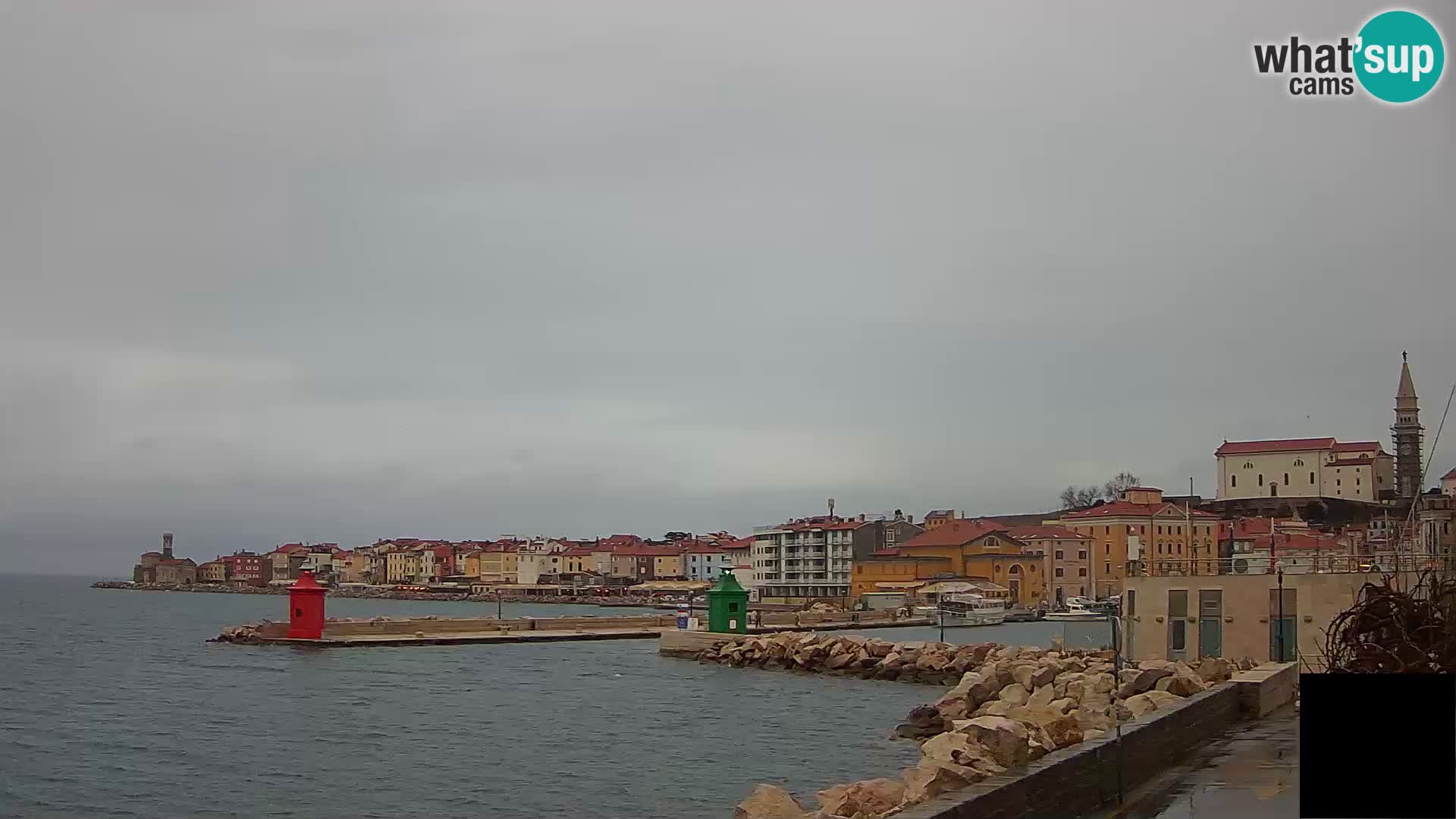 Piran – view to Punta and Mandrač