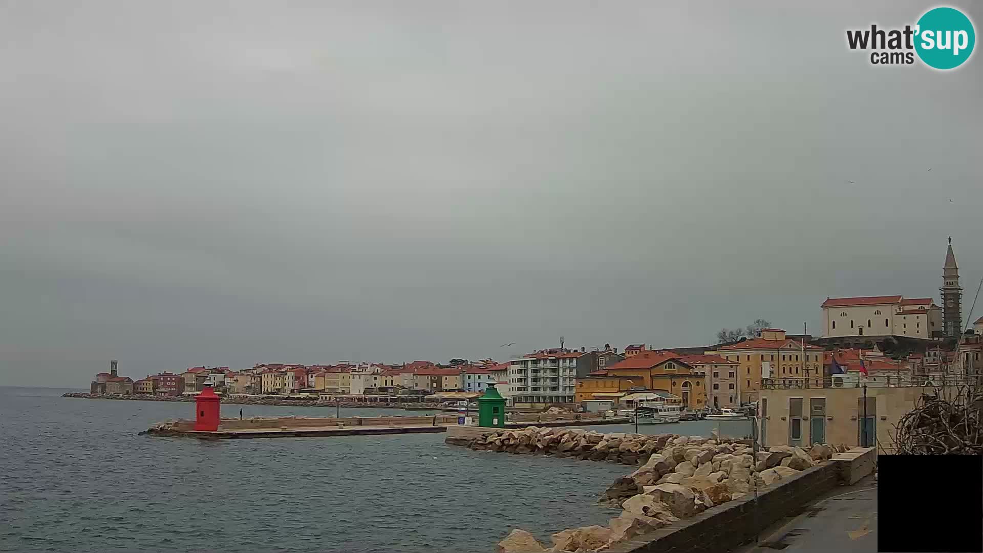 Piran – view to Punta and Mandrač